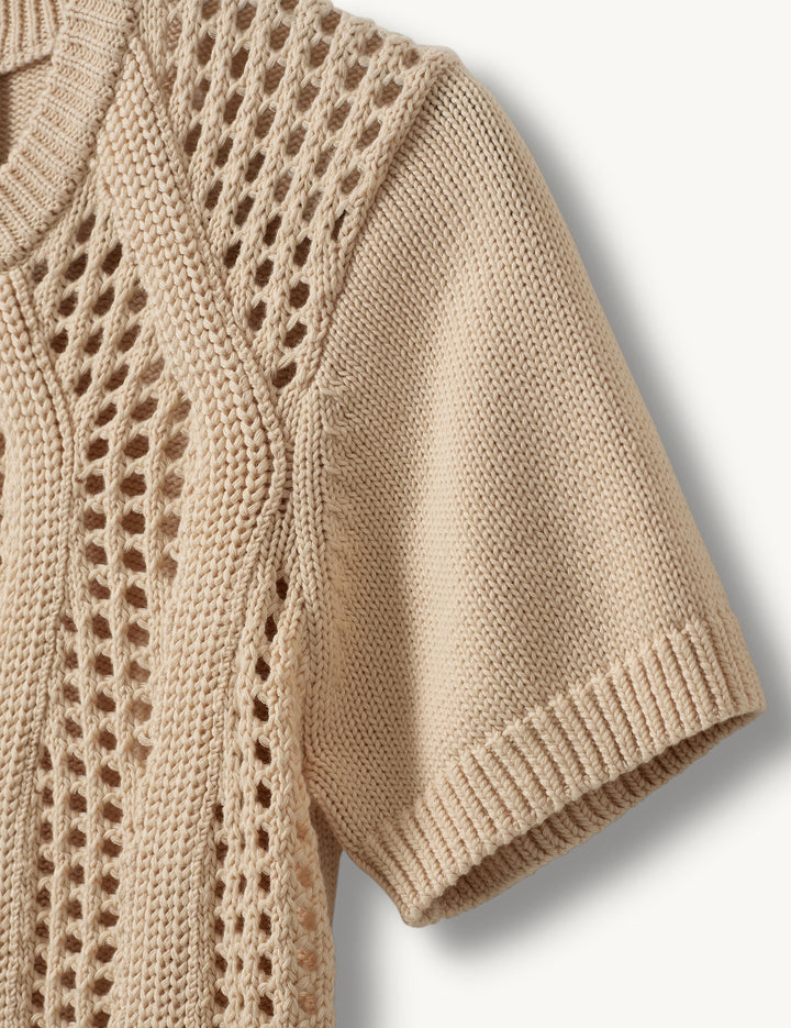 Tomorrow Knit Tee Bone 6 / Bone