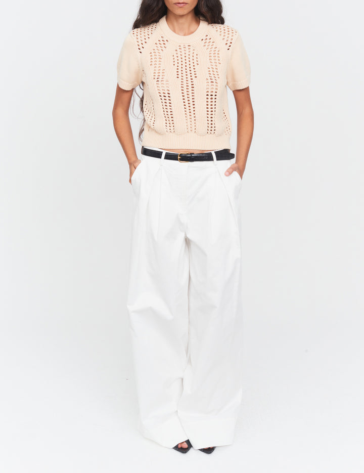 Tomorrow Knit Tee Bone 6 / Bone