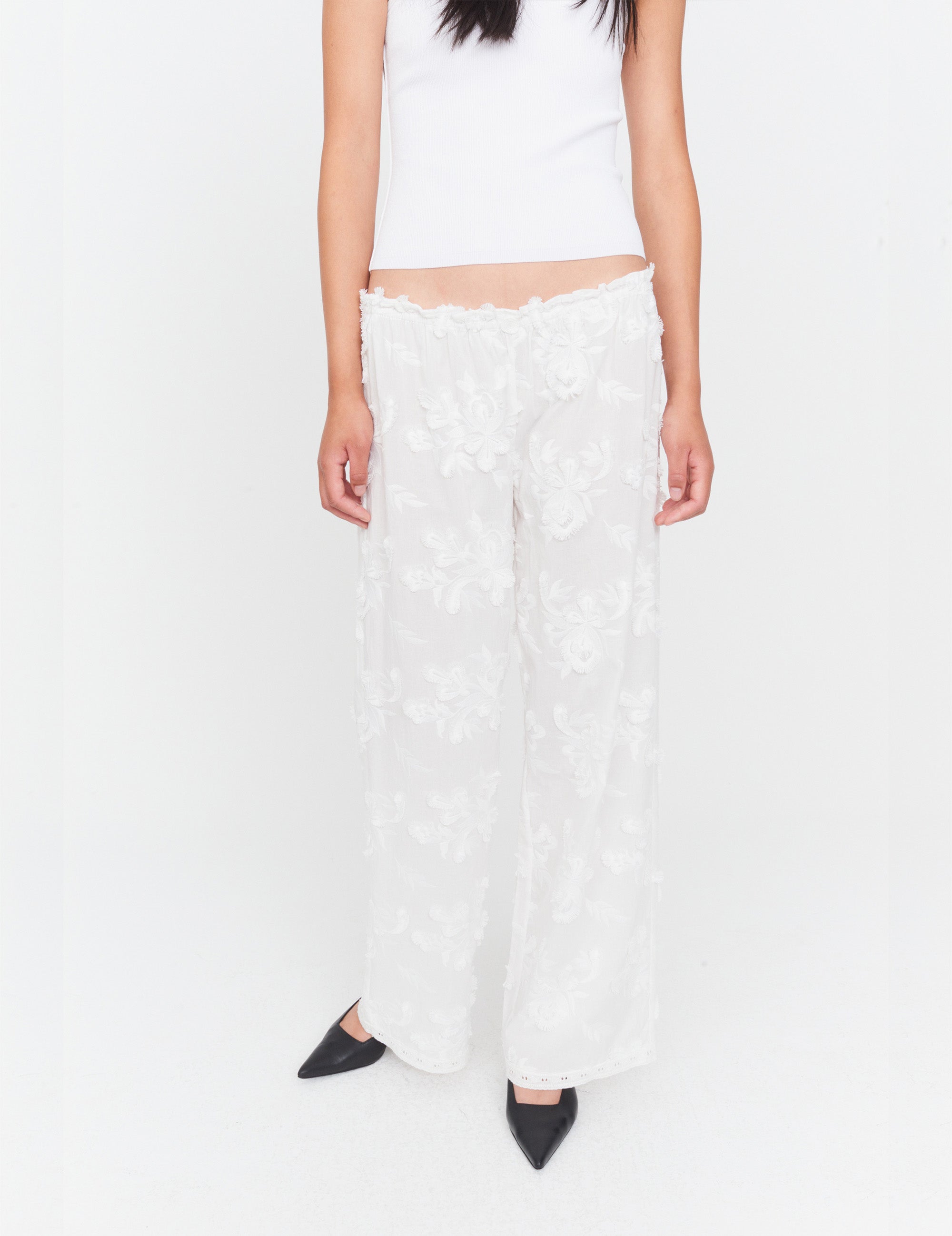 Jewell Straight Pants White 6 / White