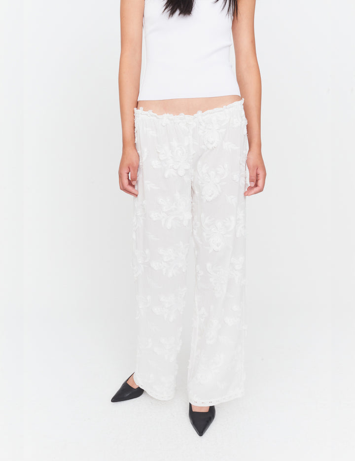 Jewell Straight Pants White 6 / White