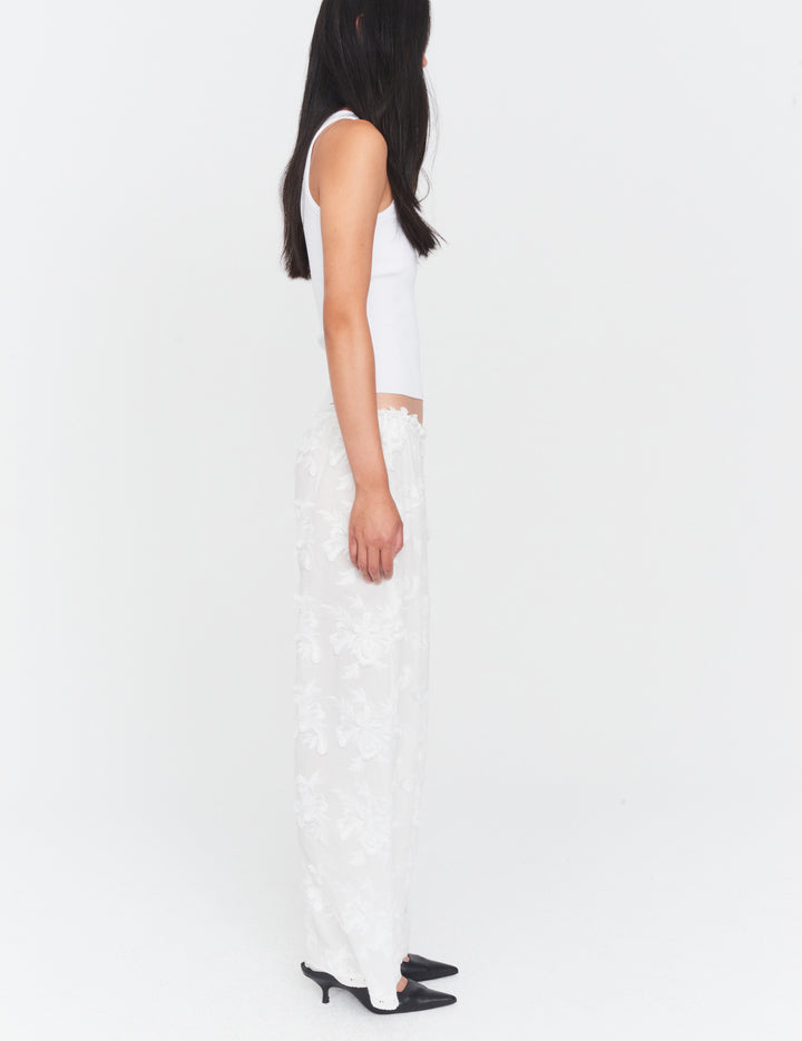 Jewell Straight Pants White 6 / White