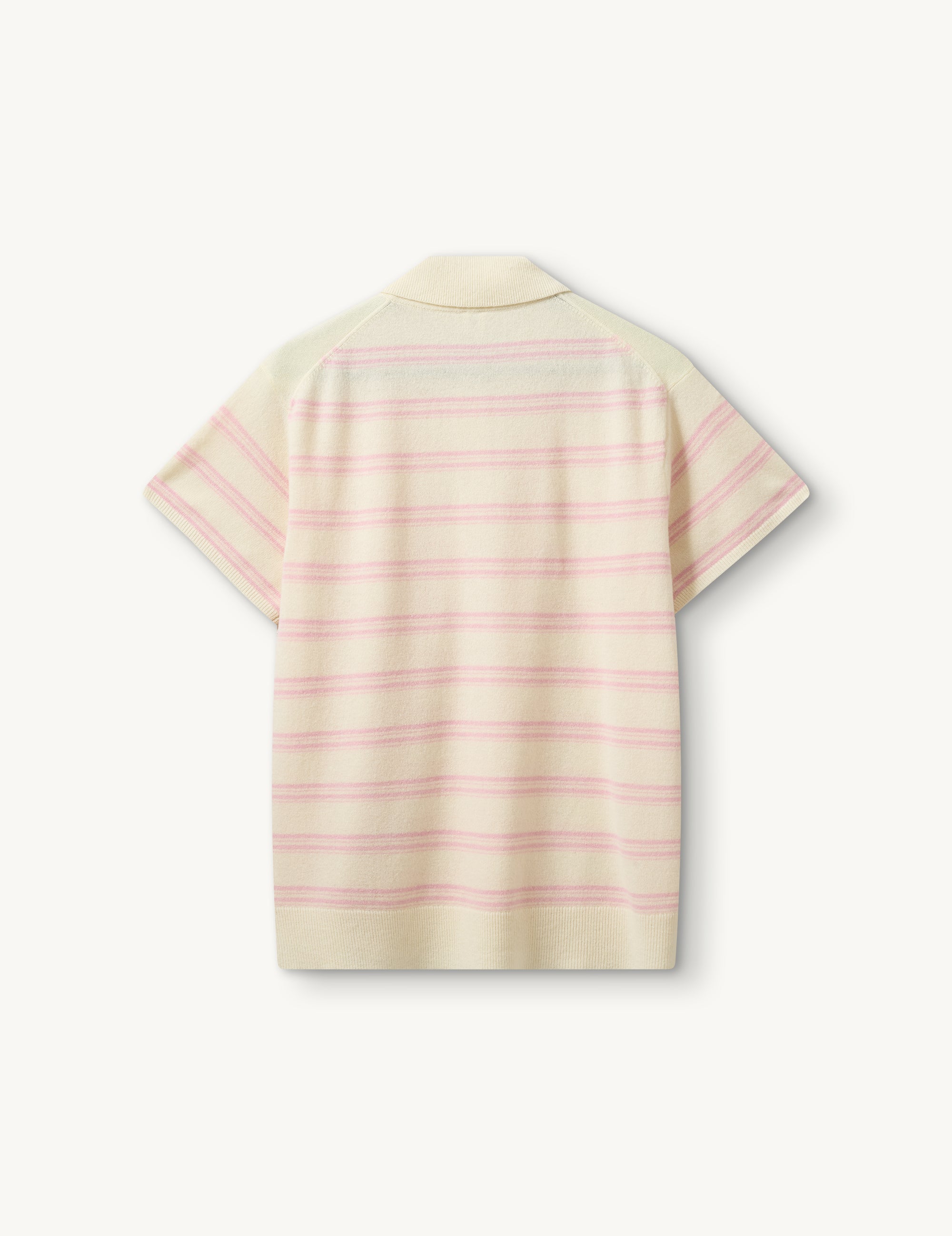 Como Dads Polo Cream/Grey Malange Stripe 6 / Cream/Grey Malange Stripe