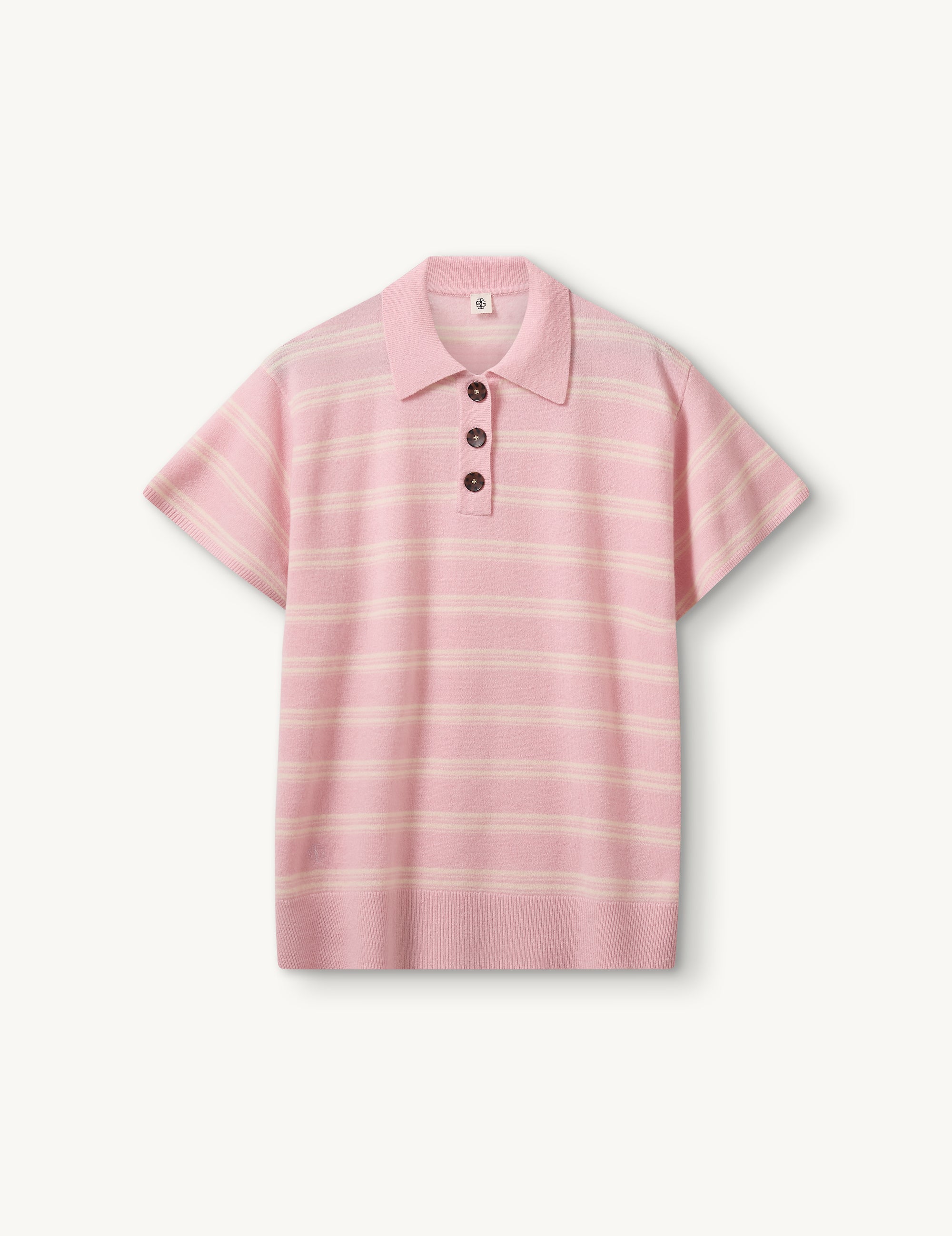 Como Dads Polo Cream/Grey Malange Stripe 6 / Cream/Grey Malange Stripe