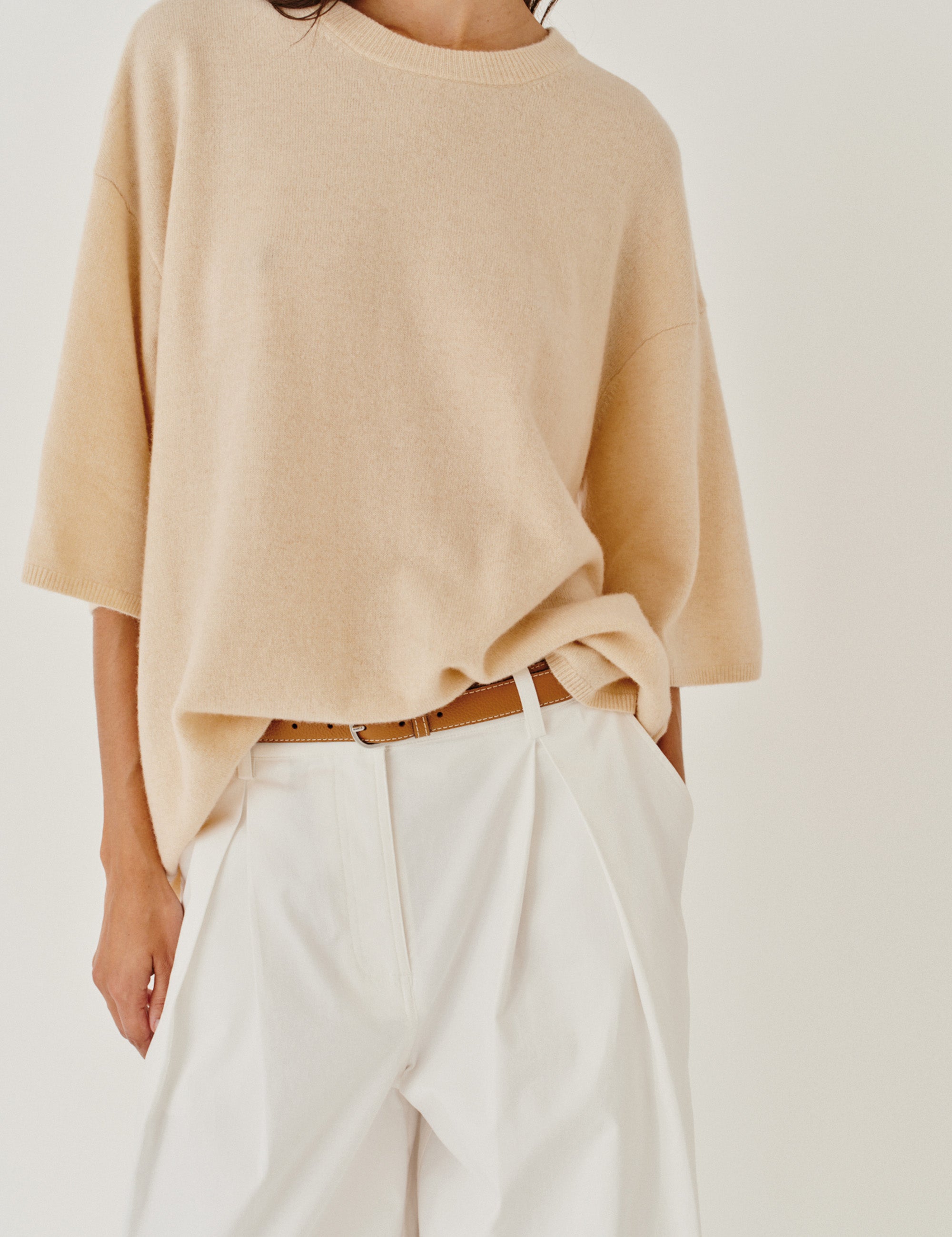 Como Oversized Tee Macadamia 4 / Macadamia