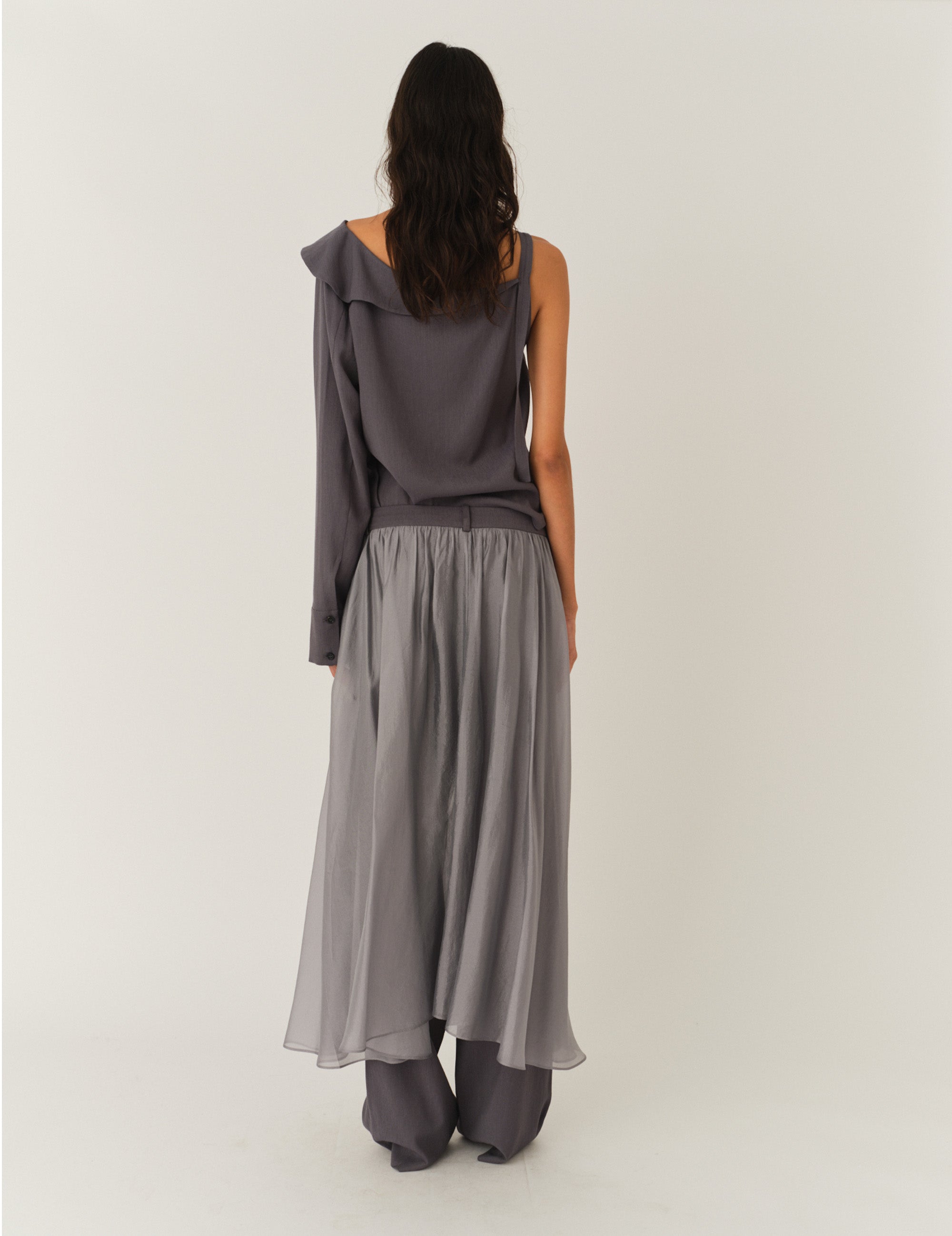 Andrea Gown Pants Charcoal 6 / Charcoal