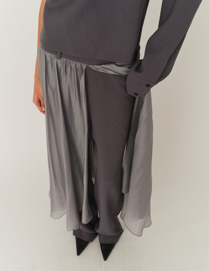 Andrea Gown Pants Charcoal 6 / Charcoal