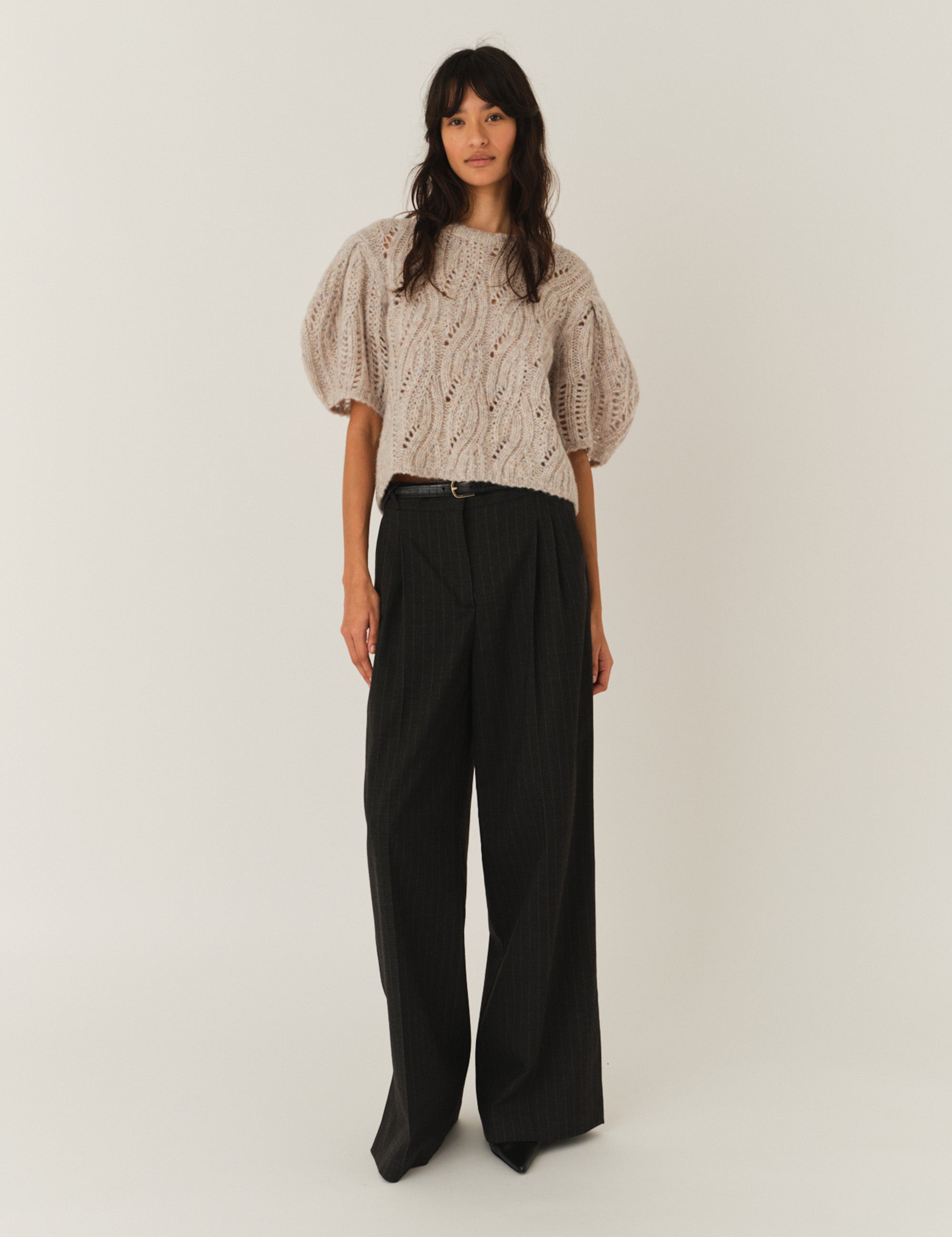 Valentina Sweater Taupe Melange 6 / Taupe Melange