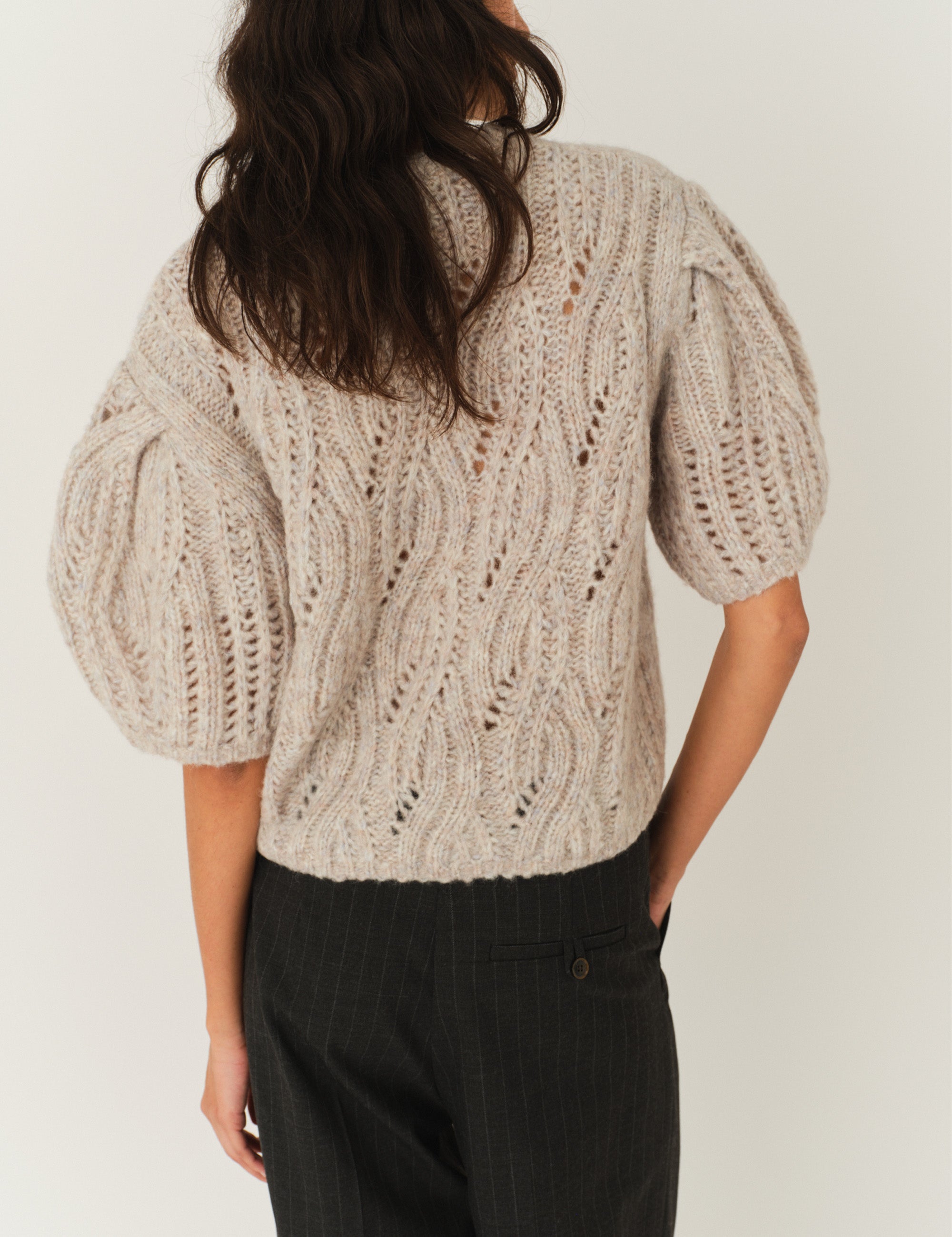 Valentina Sweater Taupe Melange 6 / Taupe Melange