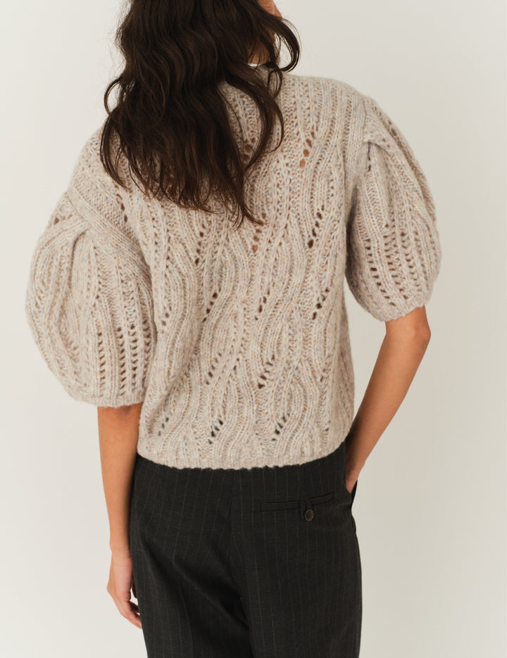 Valentina Sweater Taupe Melange 6 / Taupe Melange