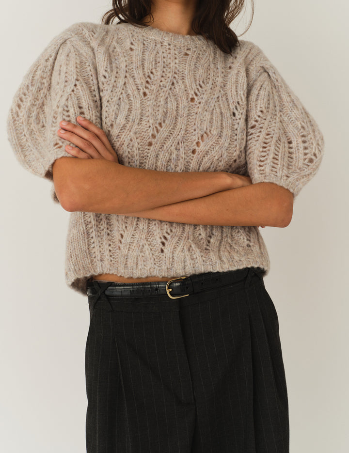 Valentina Sweater Taupe Melange 6 / Taupe Melange