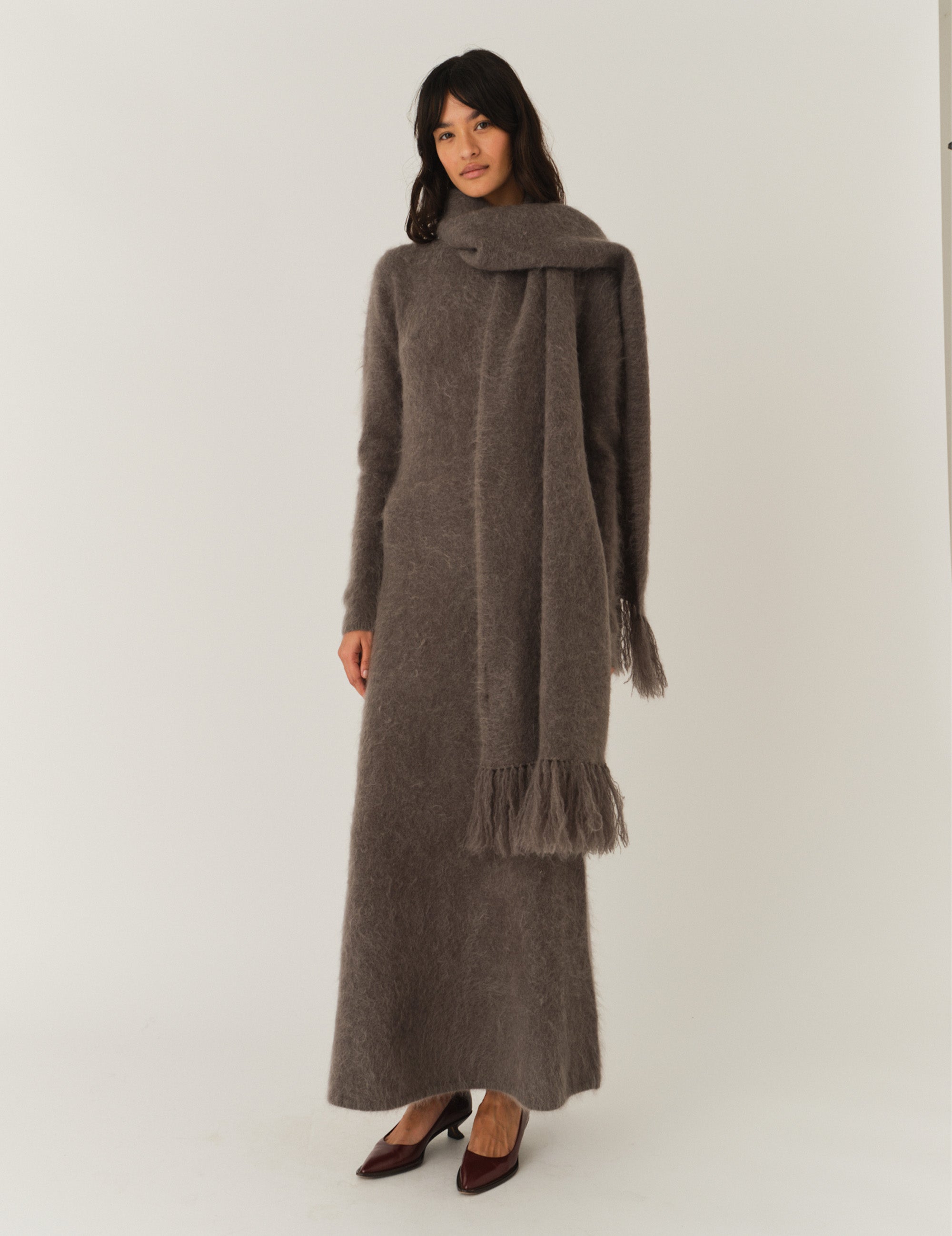 Roma Dress Grey Melange 6 / Grey Melange