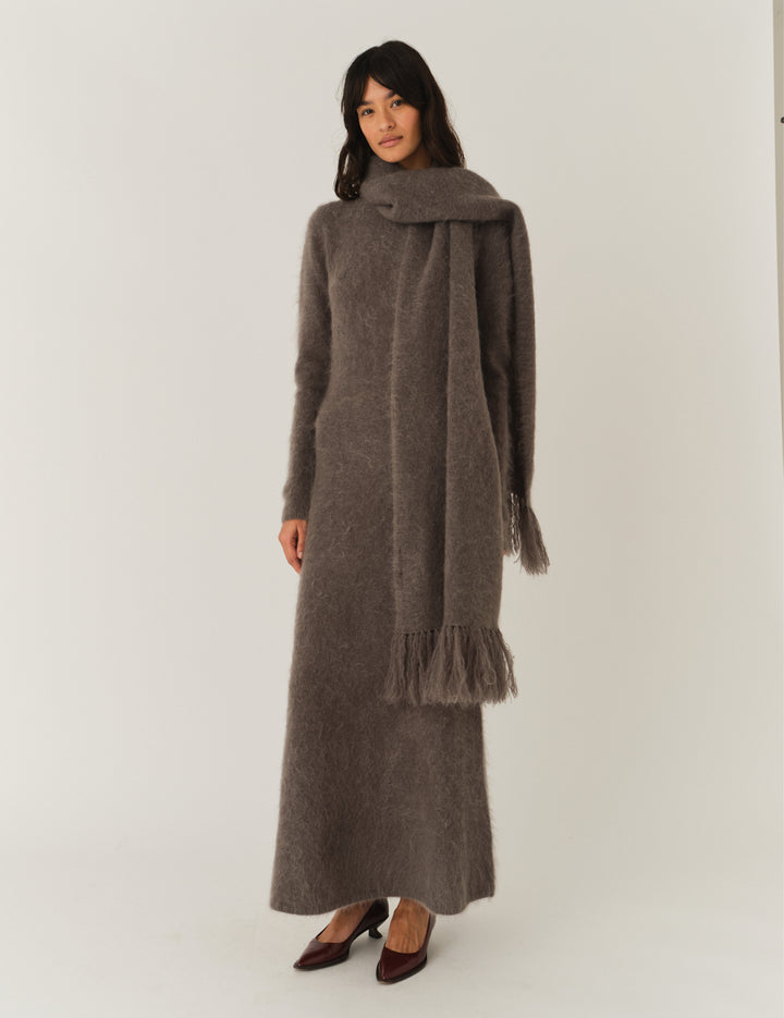 Roma Dress Grey Melange 6 / Grey Melange