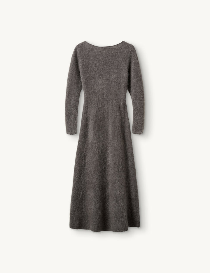 Roma Dress Grey Melange 6 / Grey Melange