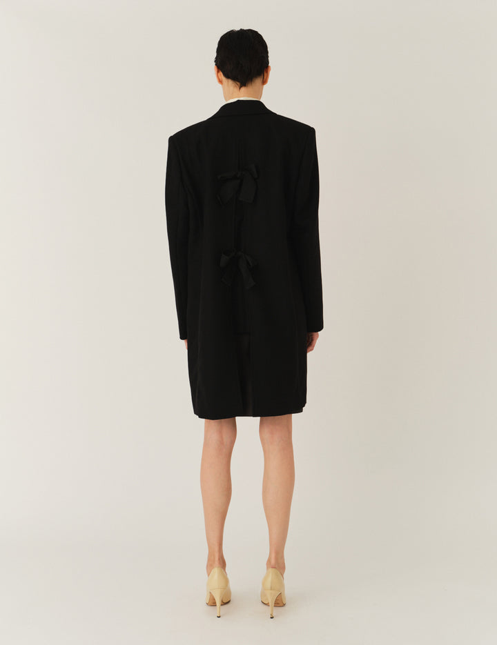 Balli Bow Coat Black 6 / Black