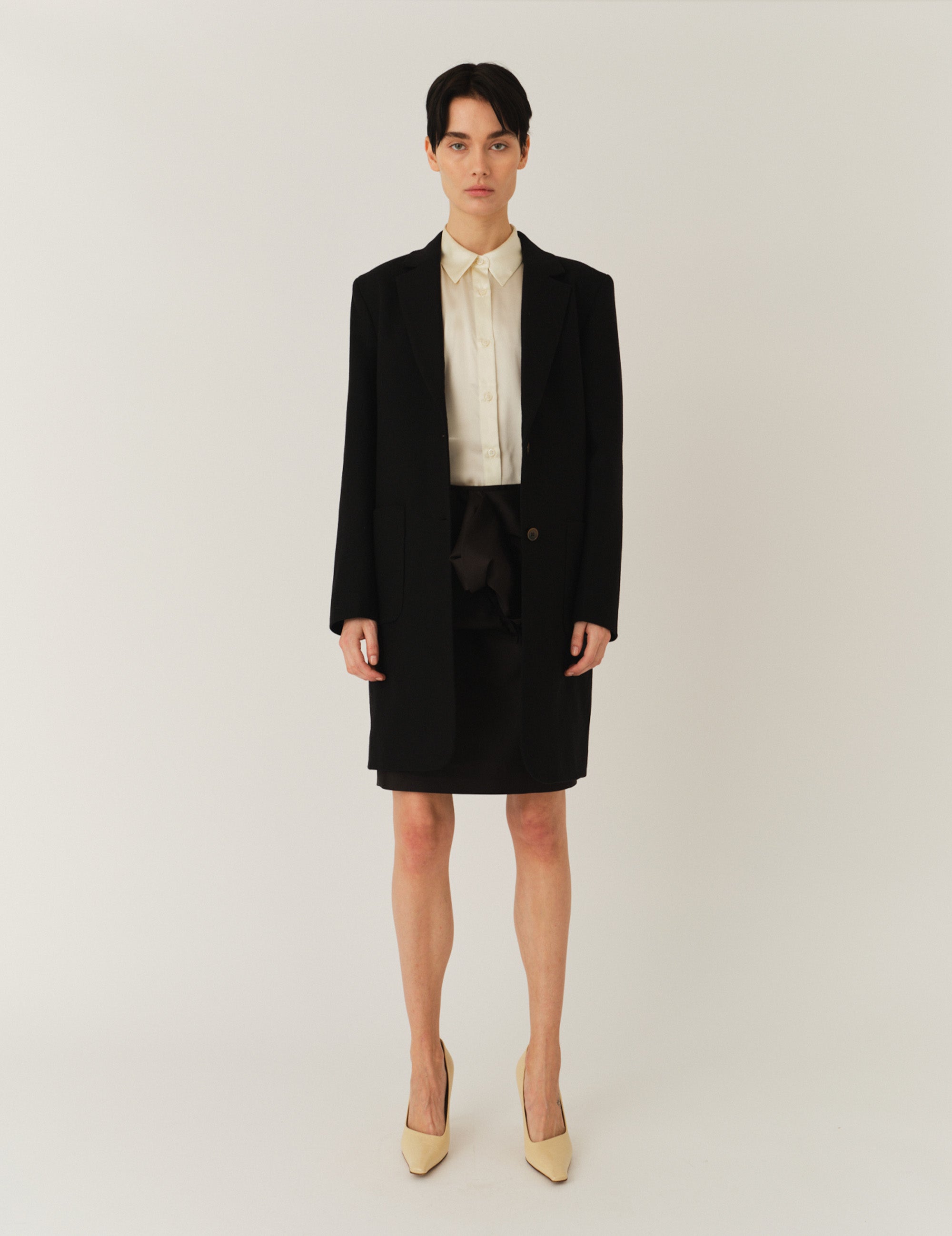 Balli Bow Coat Black 6 / Black