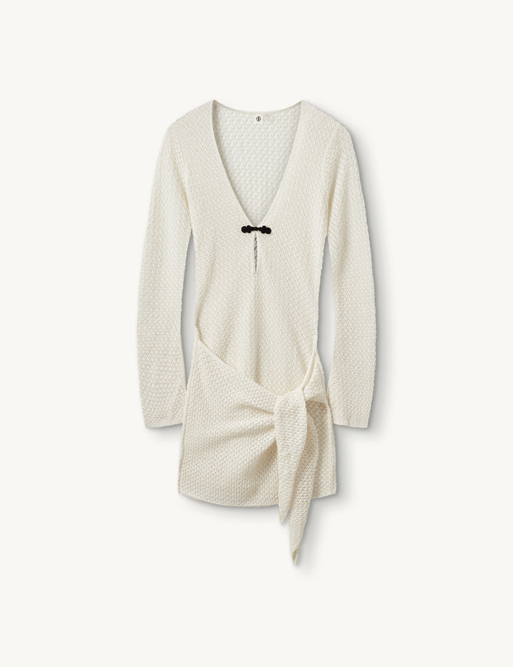 Tanzania Beach Wrap Dress Cream 4 / Cream