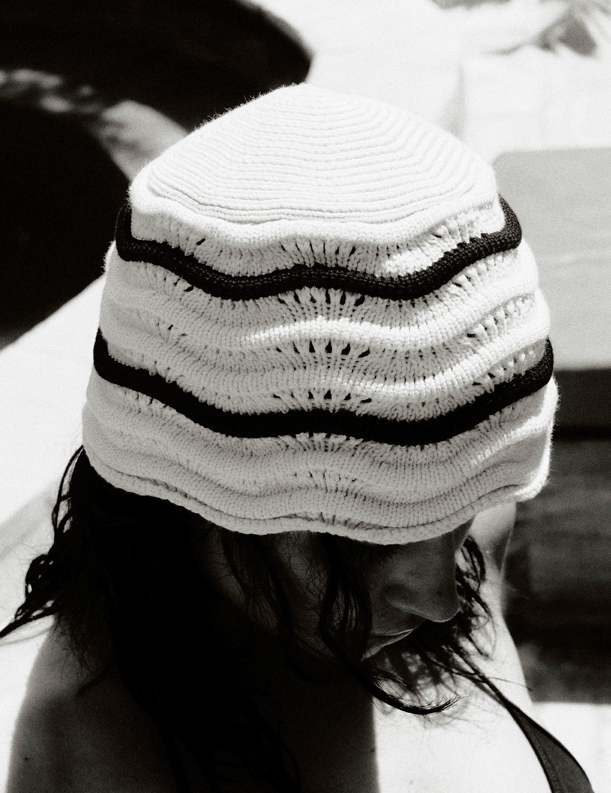 St. Tropez Bucket Hat Bone/Black
