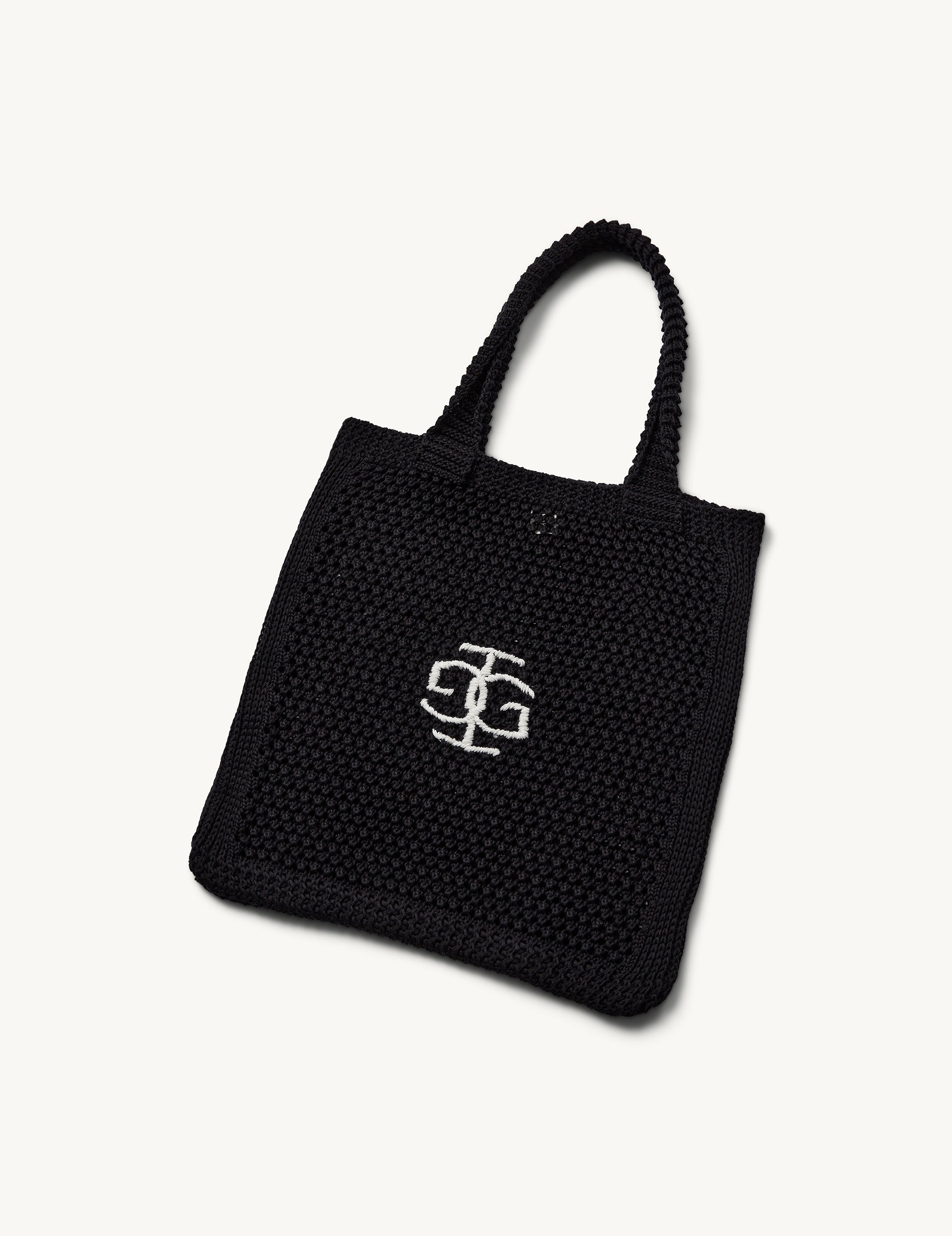 St. Tropez Crochet Logo Bag Black OS / Black