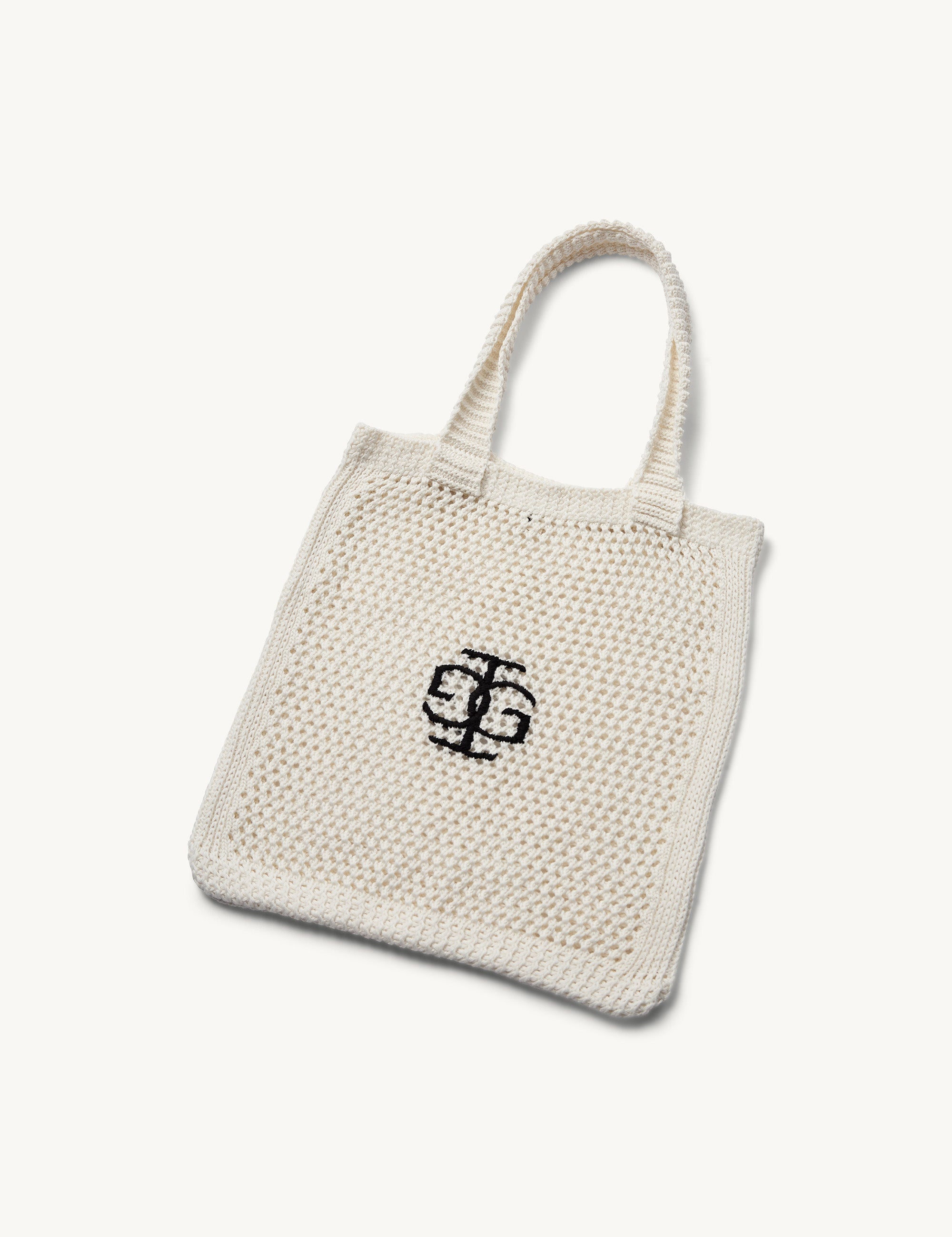 St. Tropez Crochet Logo Bag Cream OS / Cream