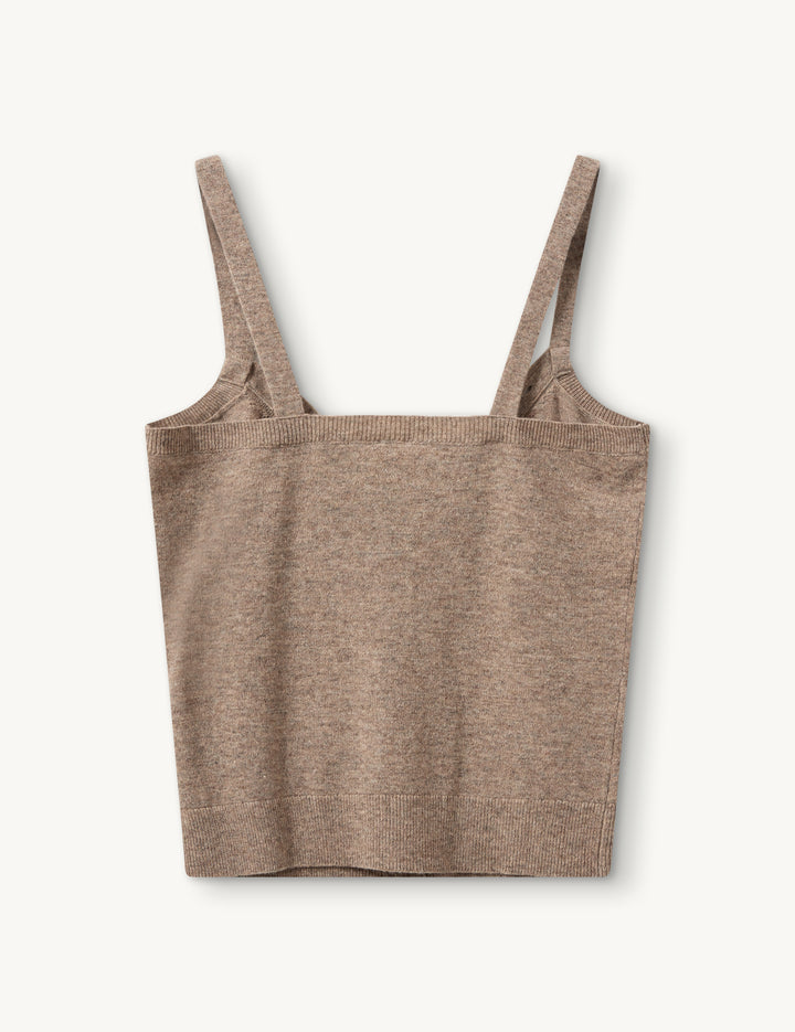 Como Bustier Top Beige Melange 6 / Beige Melange