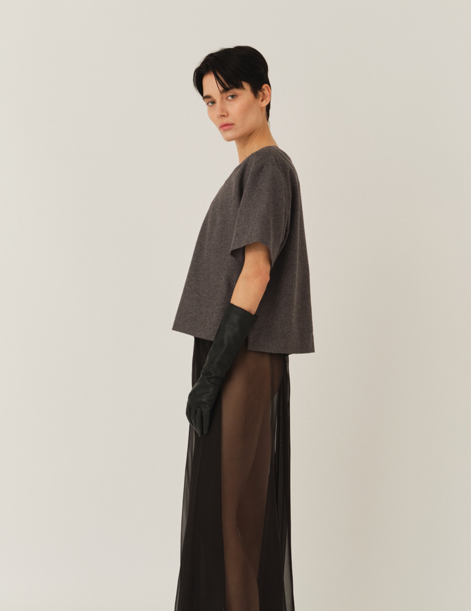 Mitch Top Grey Melange 6 / Grey Melange