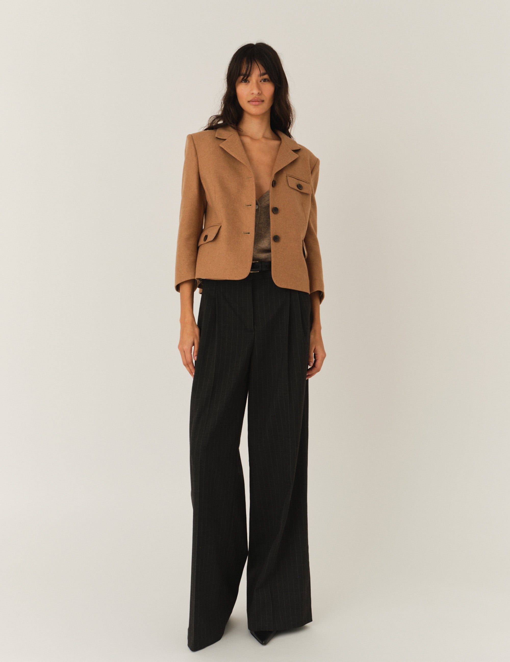 Mitch Fitted Jacket Camel 6 / Camel