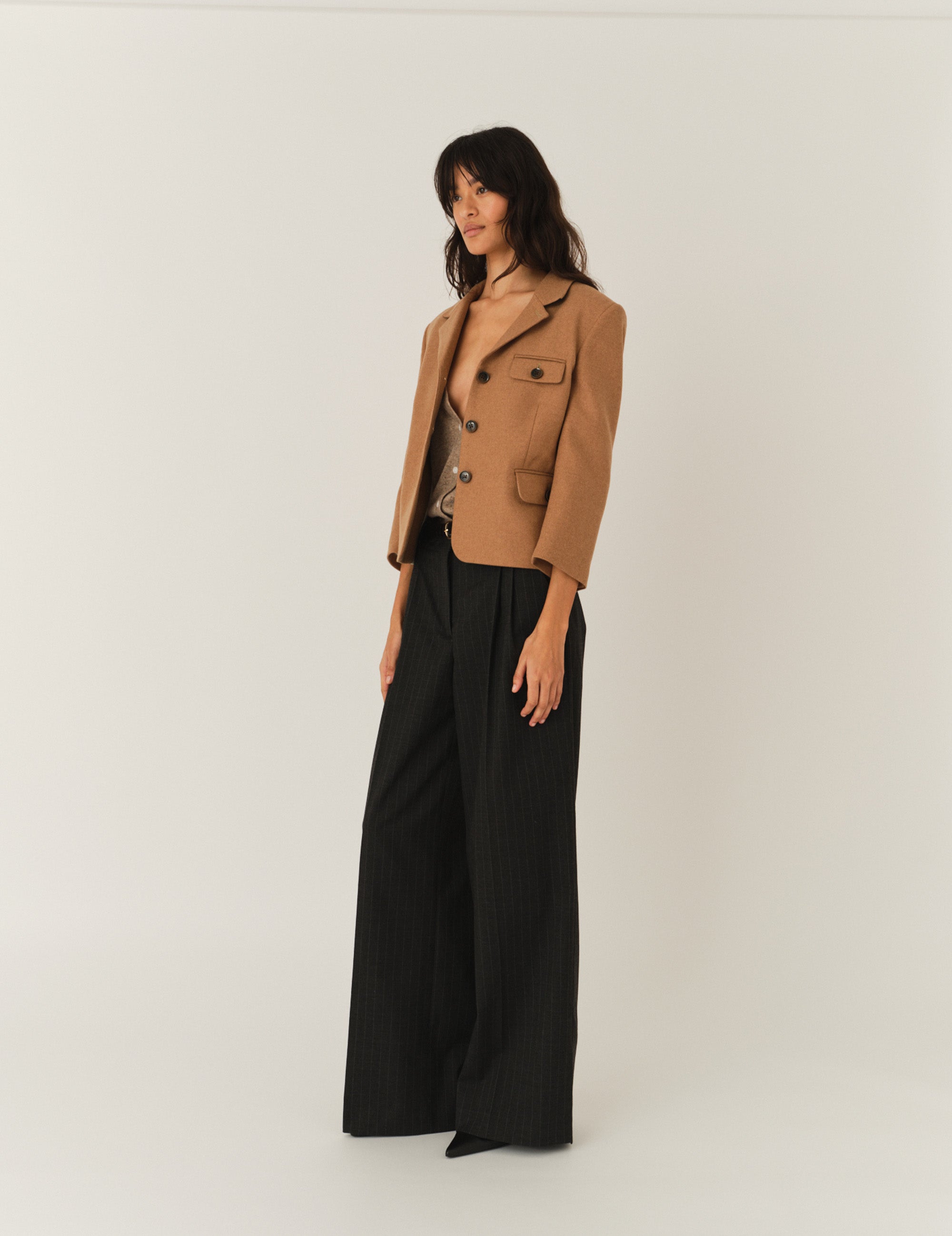 Mitch Fitted Jacket Camel 6 / Camel