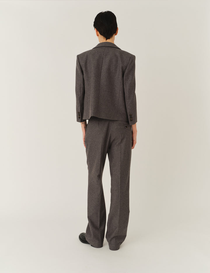 Mitch Fitted Jacket Grey Melange 6 / Grey Melange