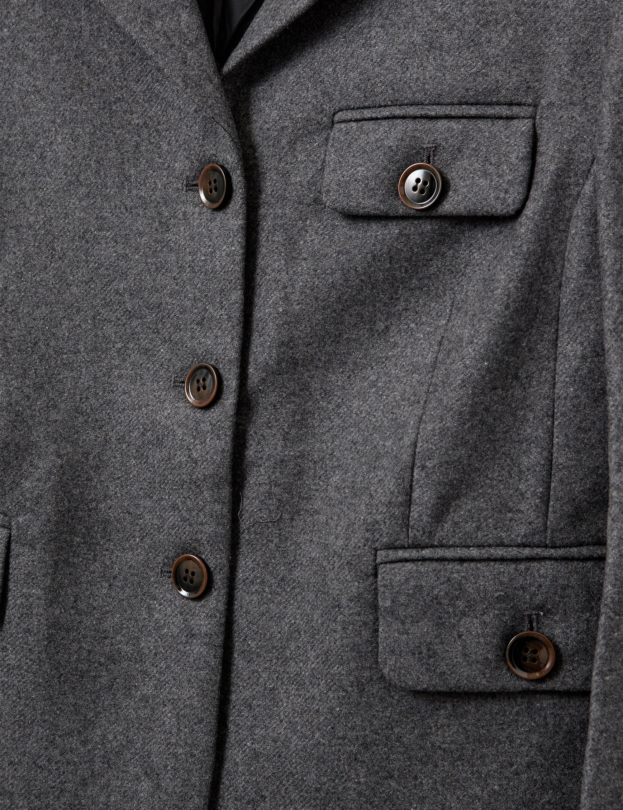 Mitch Fitted Jacket Grey Melange 6 / Grey Melange