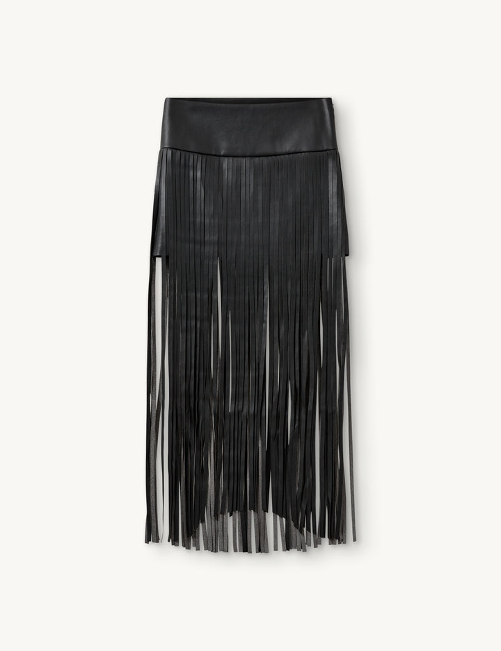 Brooklyn Fringe Skirt Black 6 / Black