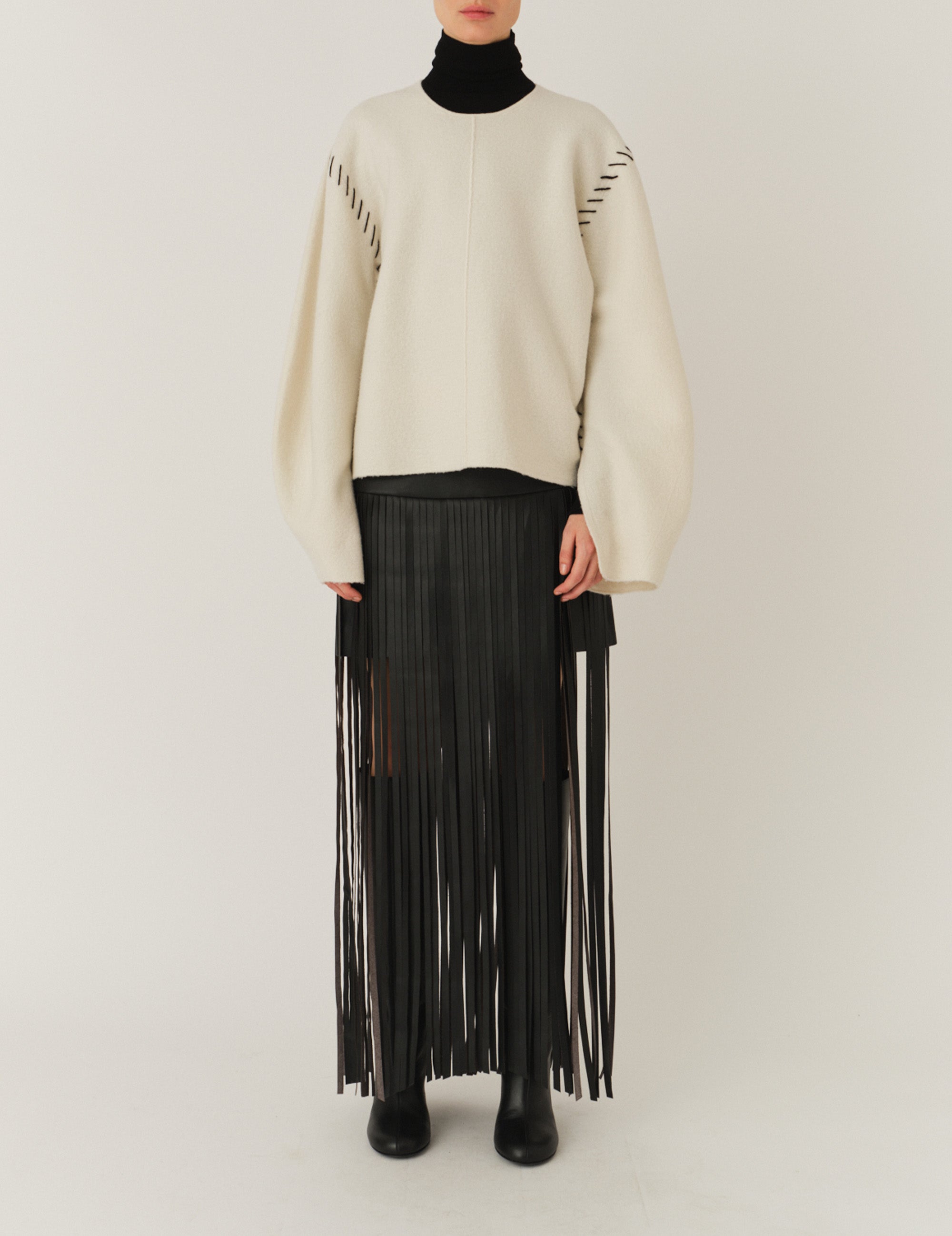 Brooklyn Fringe Skirt Black 6 / Black
