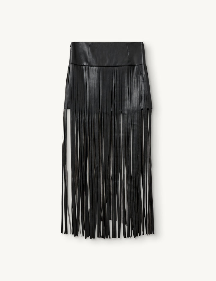 Brooklyn Fringe Skirt Black 6 / Black