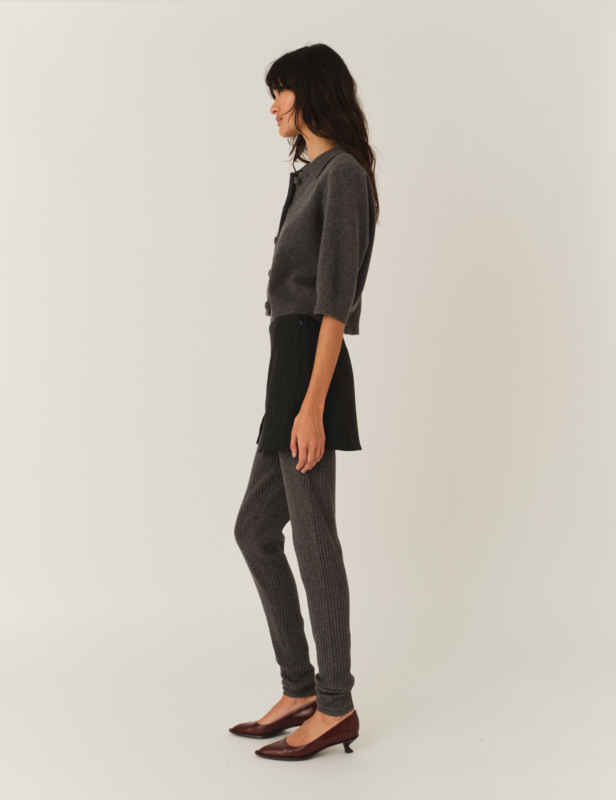 Andora Double Mini Dark Grey Pinstripe 6 / Dark Grey Pinstripe