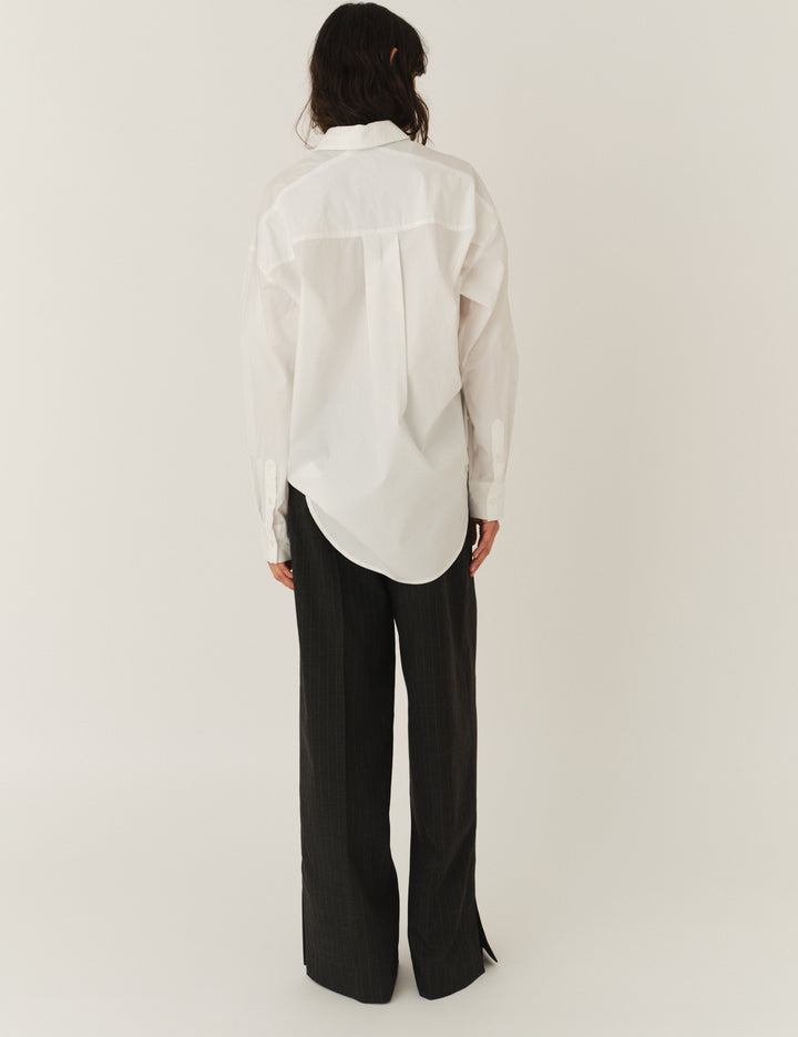 Andora Wide Pants Dark Grey Pinstripe 6 / Dark Grey Pinstripe
