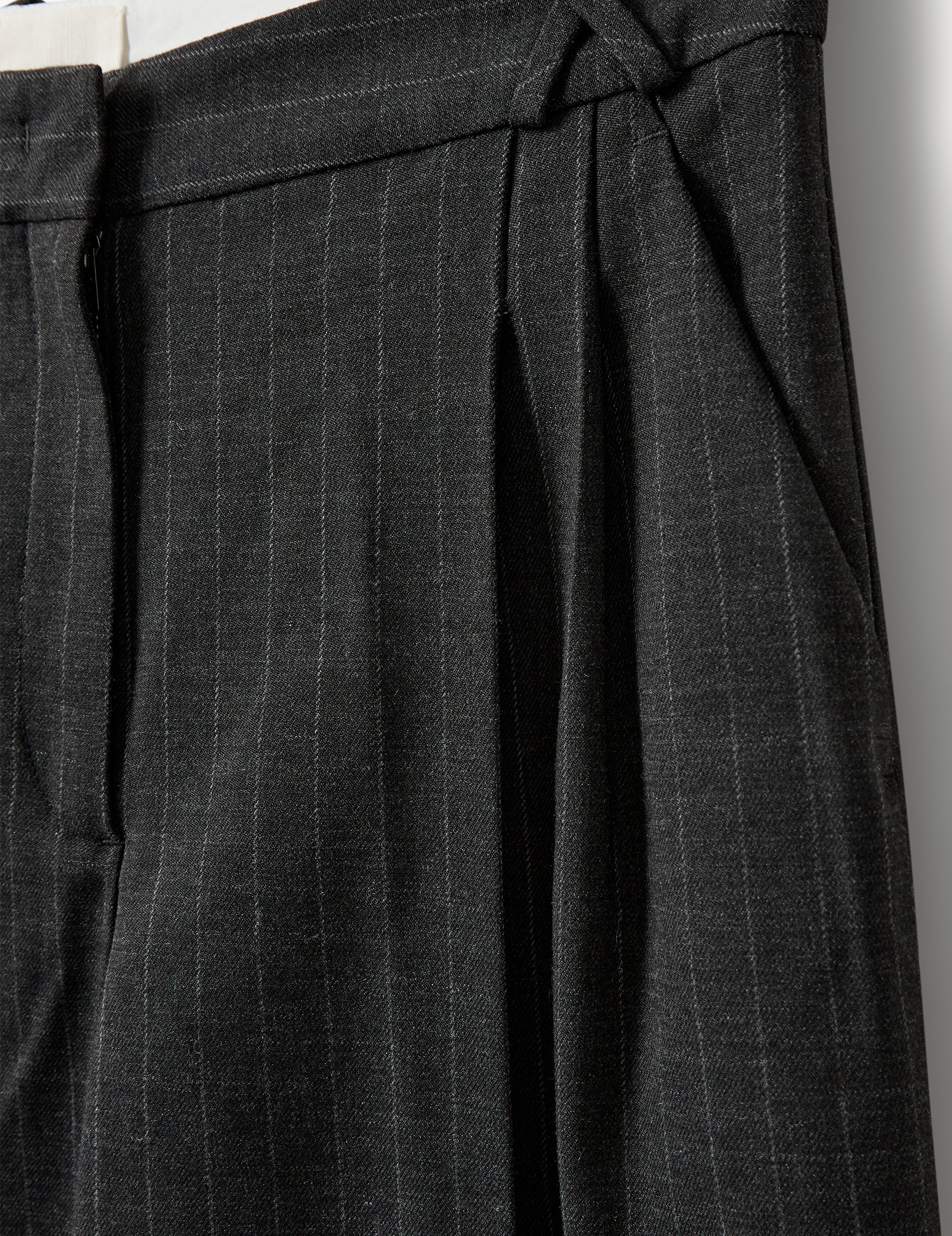Andora Wide Pants Dark Grey Pinstripe 6 / Dark Grey Pinstripe