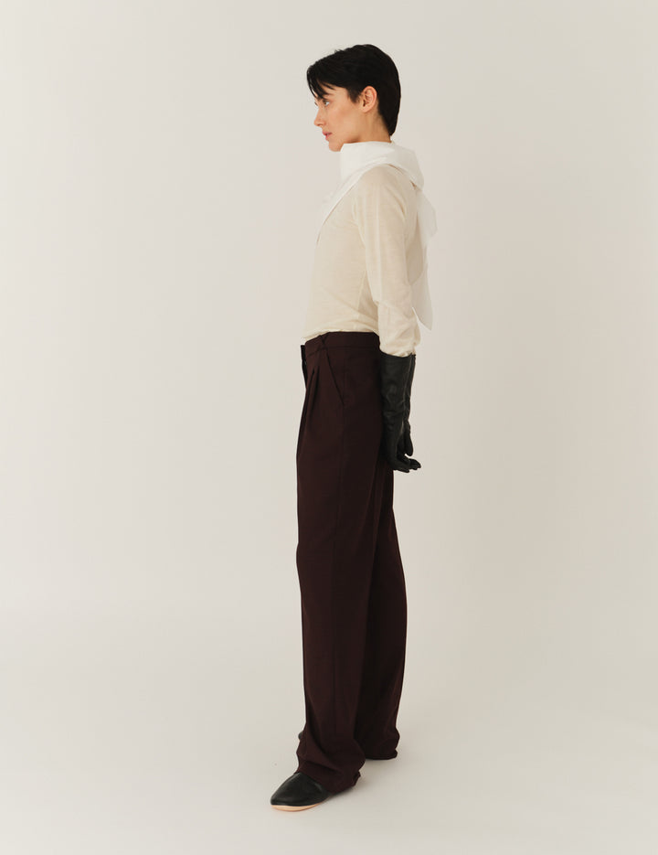 Necchi Pants Burgundy 6 / Burgundy