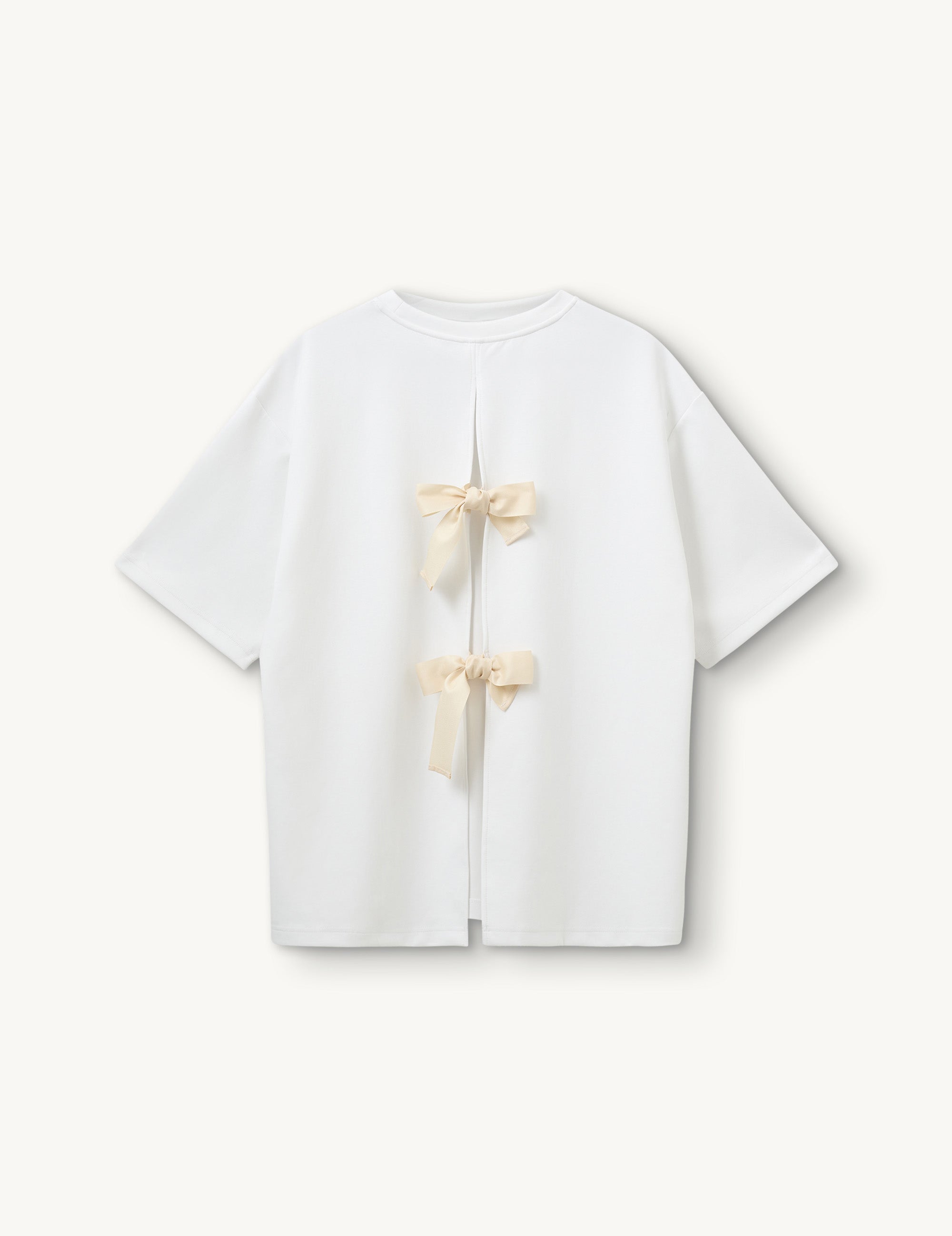 TG Bow Tee Cream