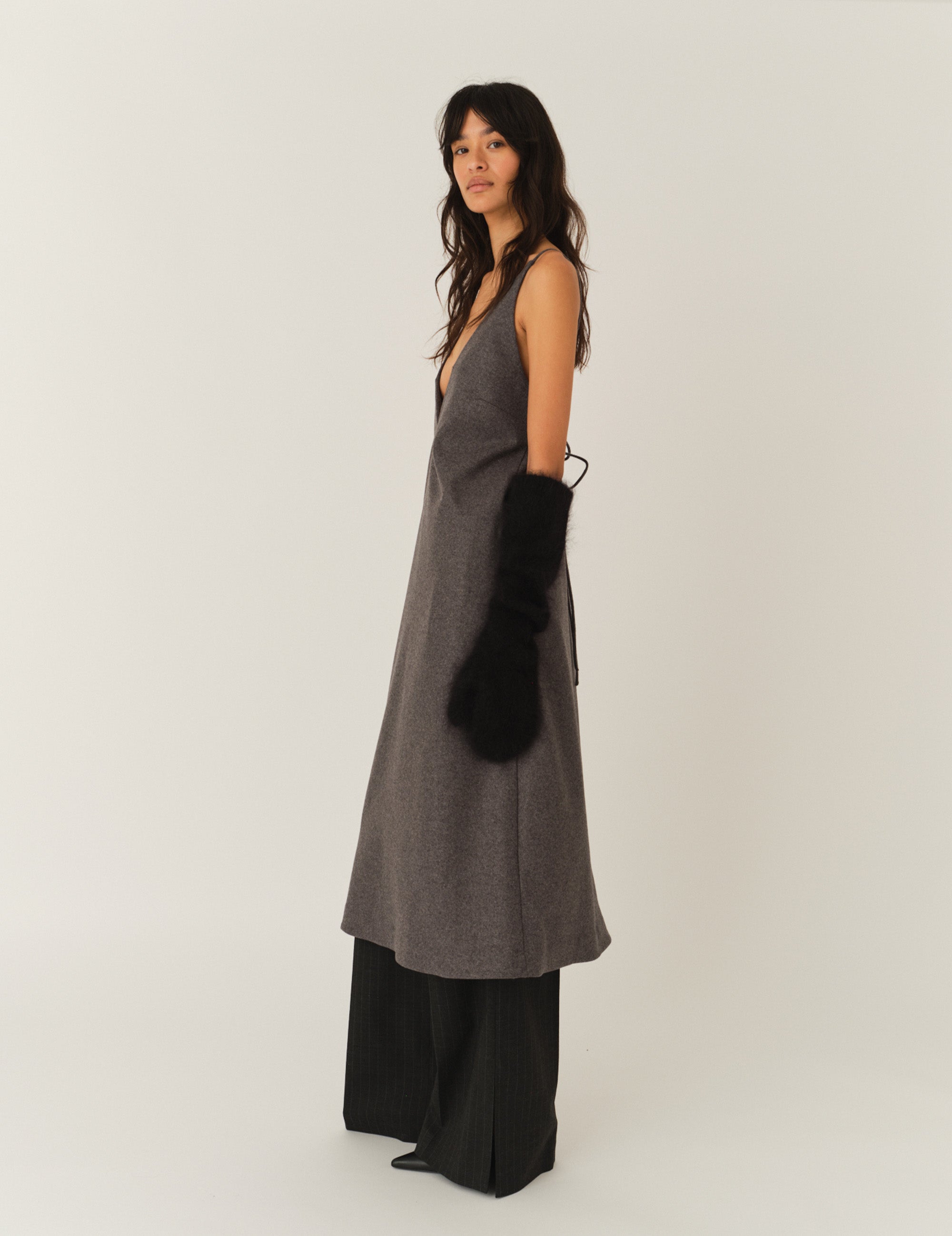 Mitch Dress Grey Melange 6 / Grey Melange