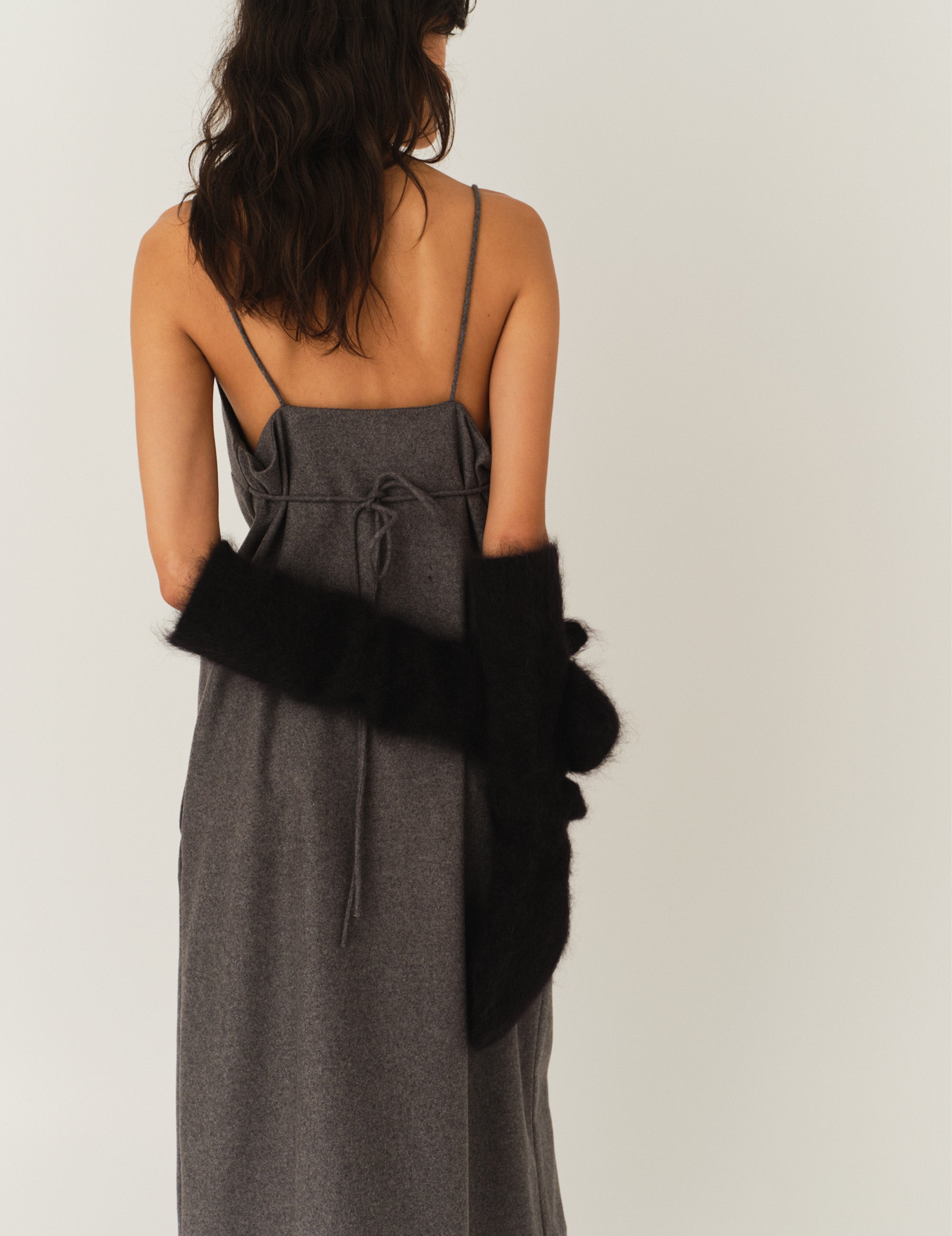 Mitch Dress Grey Melange 6 / Grey Melange