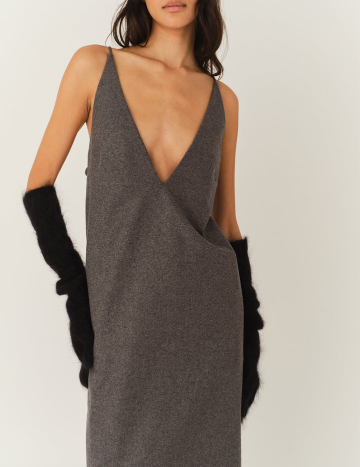 Mitch Dress Grey Melange 6 / Grey Melange