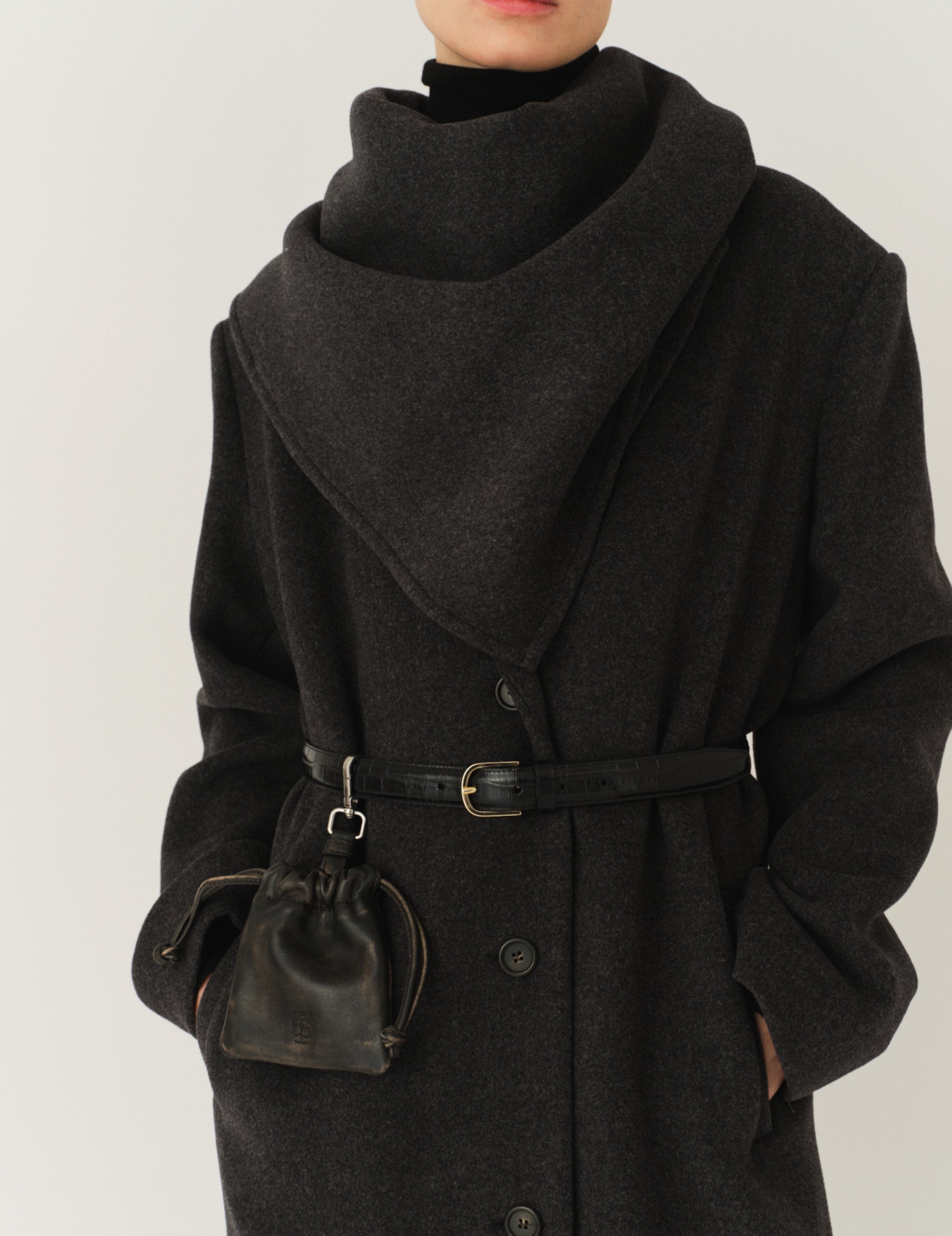 Clooney Scarf Grey Melange OS / Grey Melange