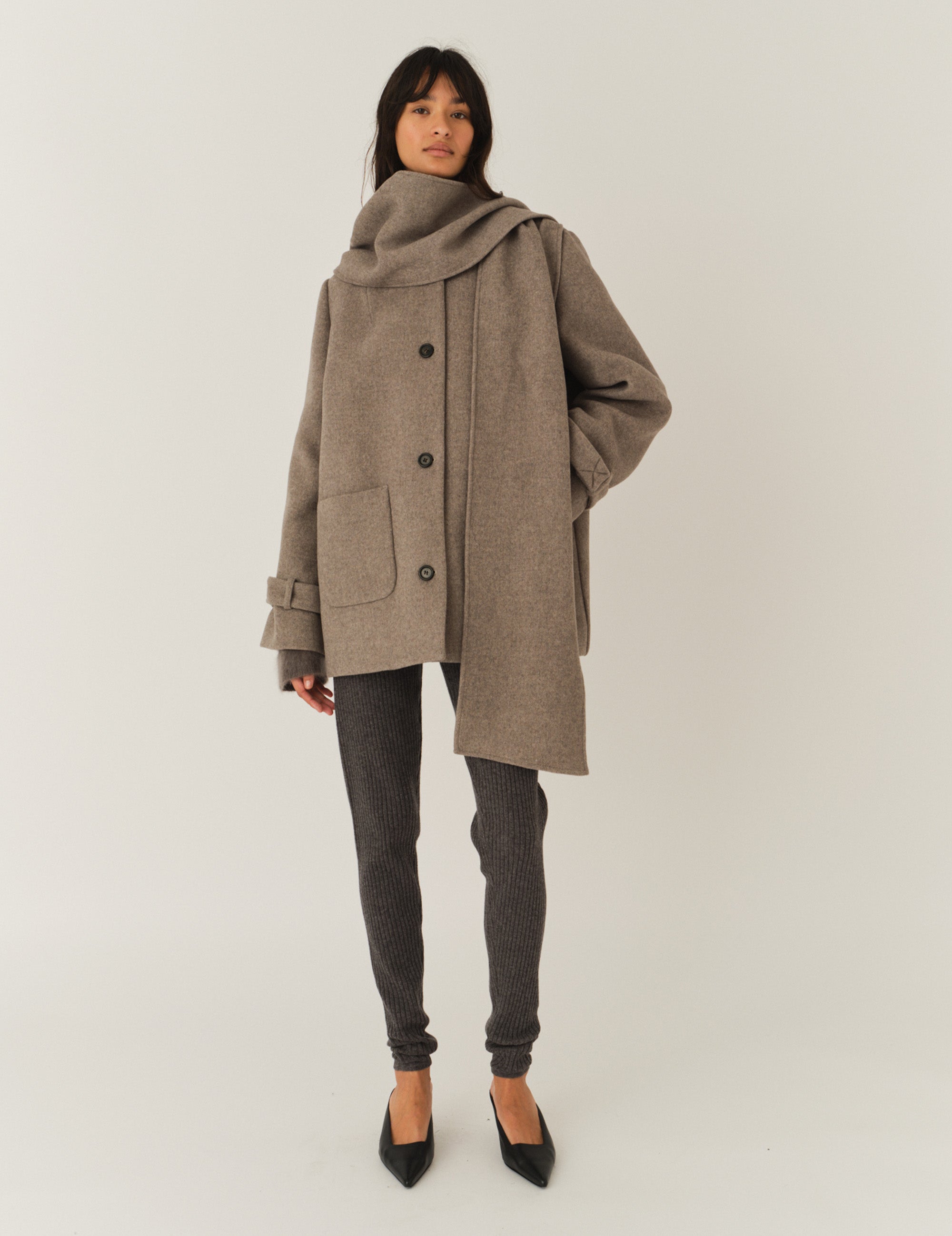Clooney Coat Cardi Beige Melange 6 / Beige Melange