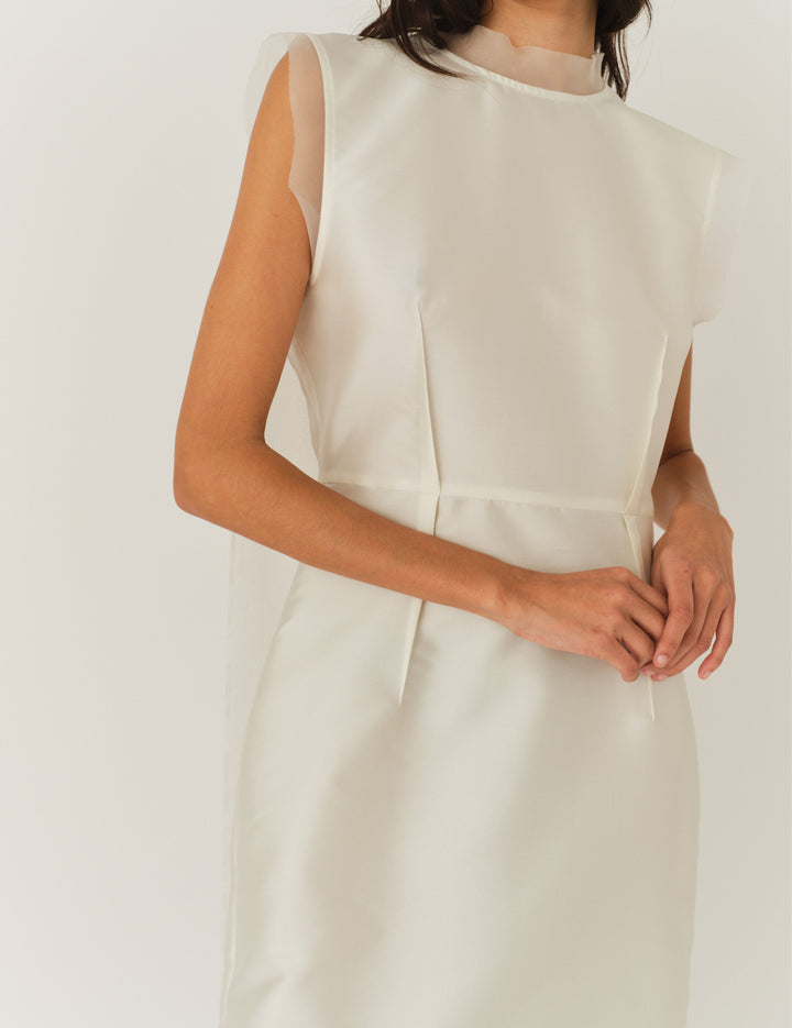 Vivaldi Shift Dress Cream 6 / Cream