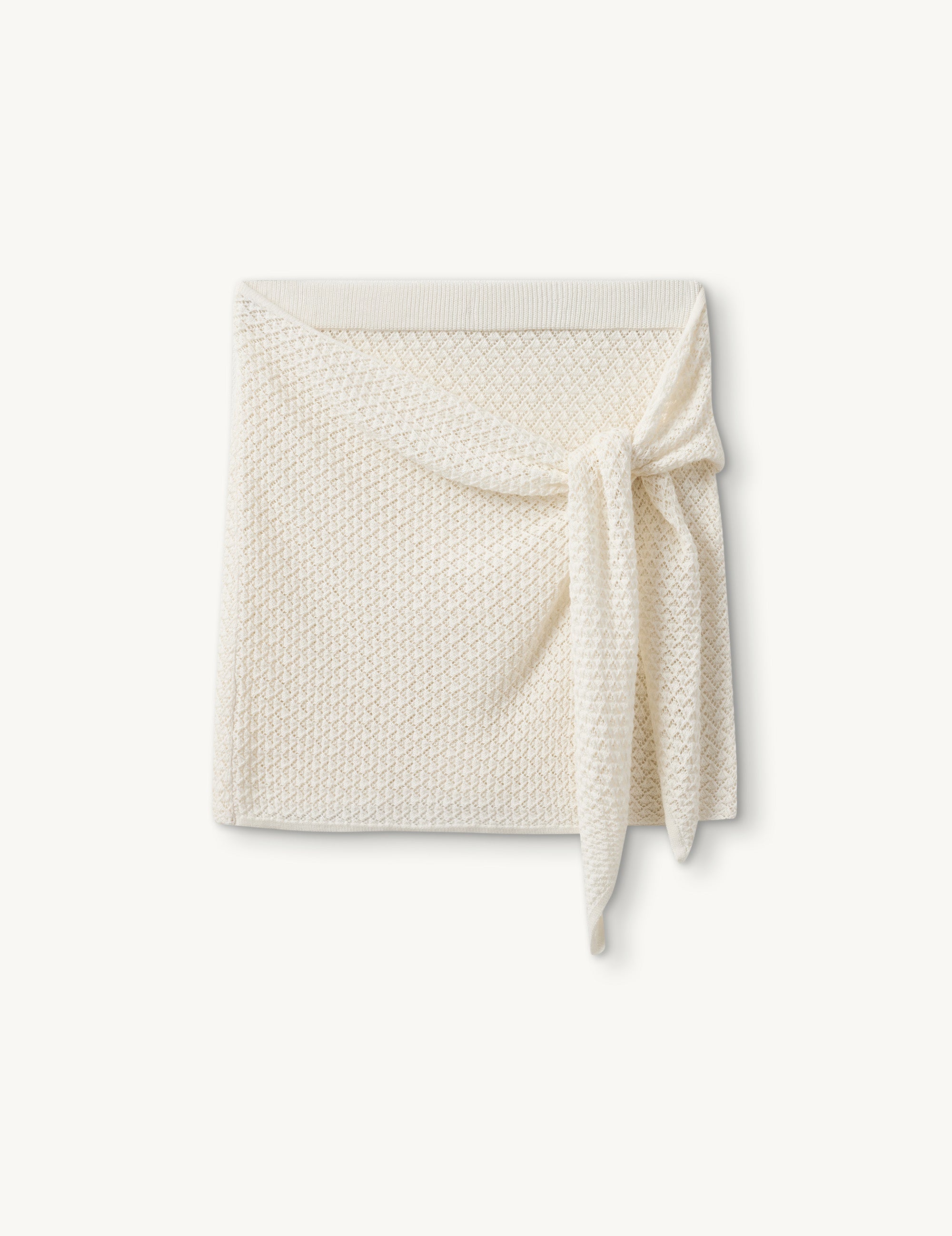 Tanzania Wrap Skirt Cream 4 / Cream