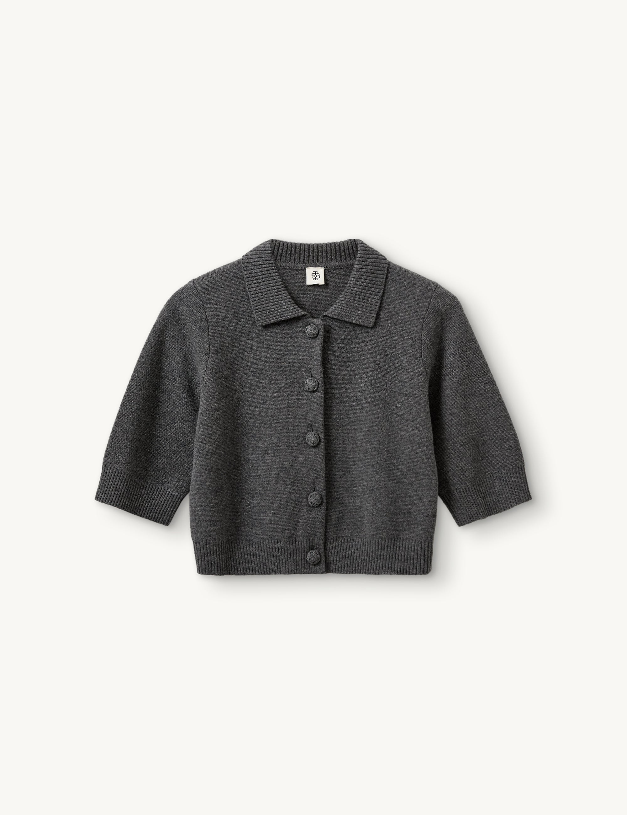Como Short Cardigan Grey Melange 6 / Grey Melange