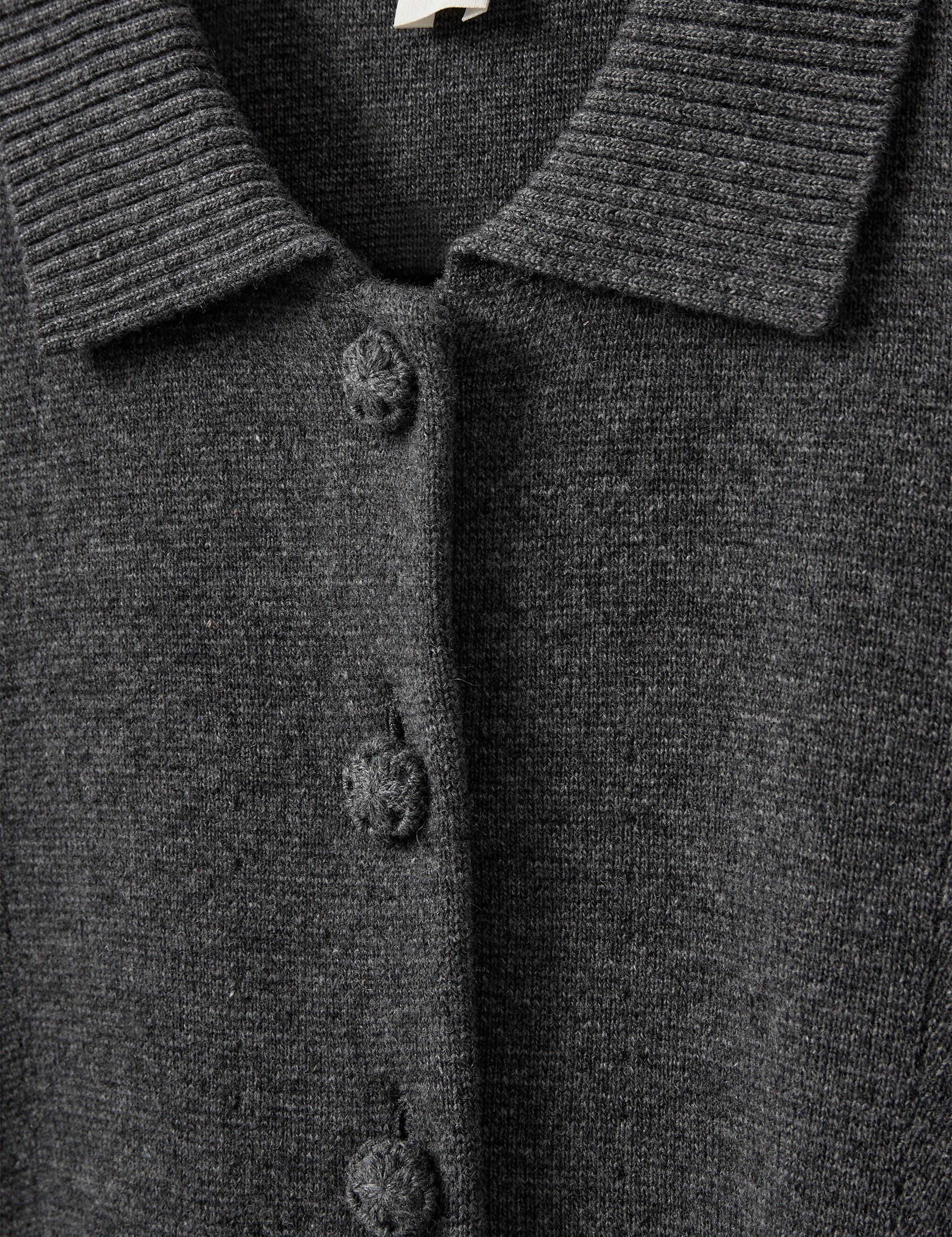 Como Short Cardigan Grey Melange 6 / Grey Melange