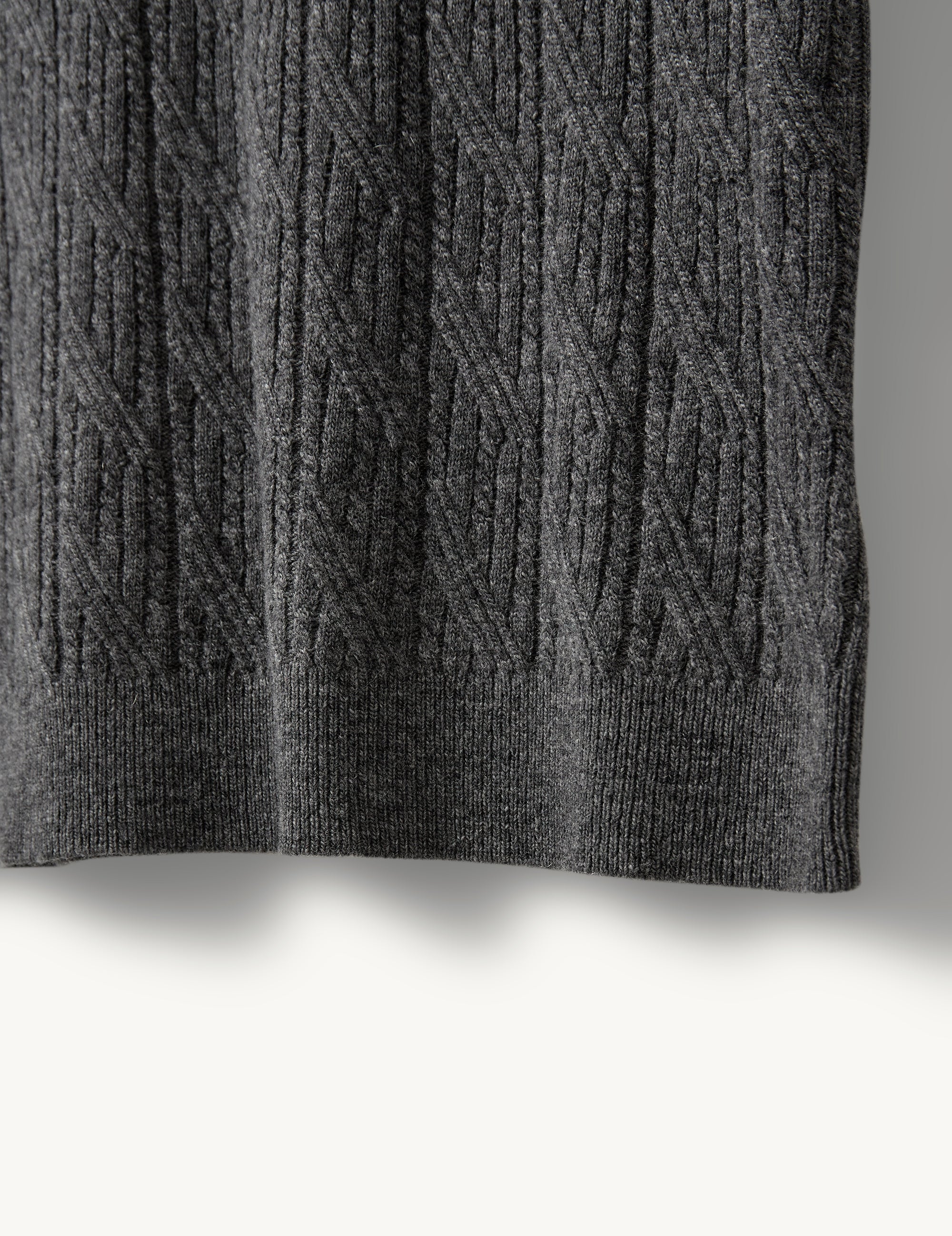 Como Tee Mini Rib Grey Melange 6 / Grey Melange