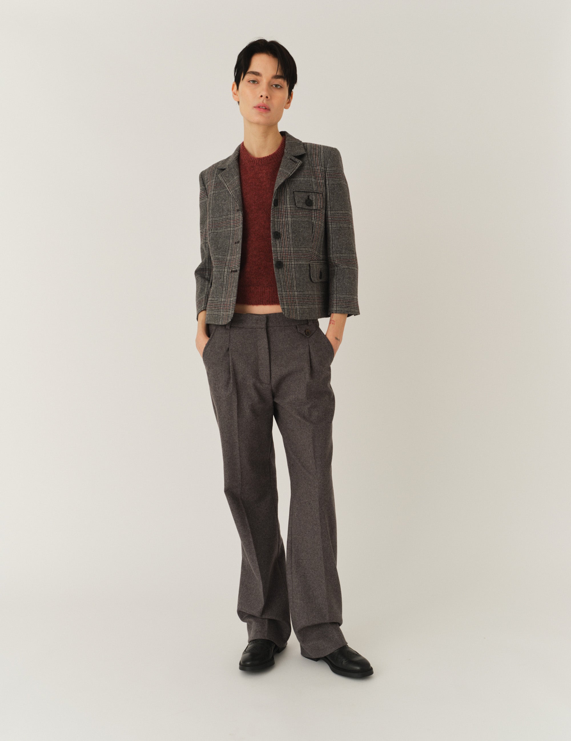 Taylor Fitted Jacket Grey Check 6 / Grey Check