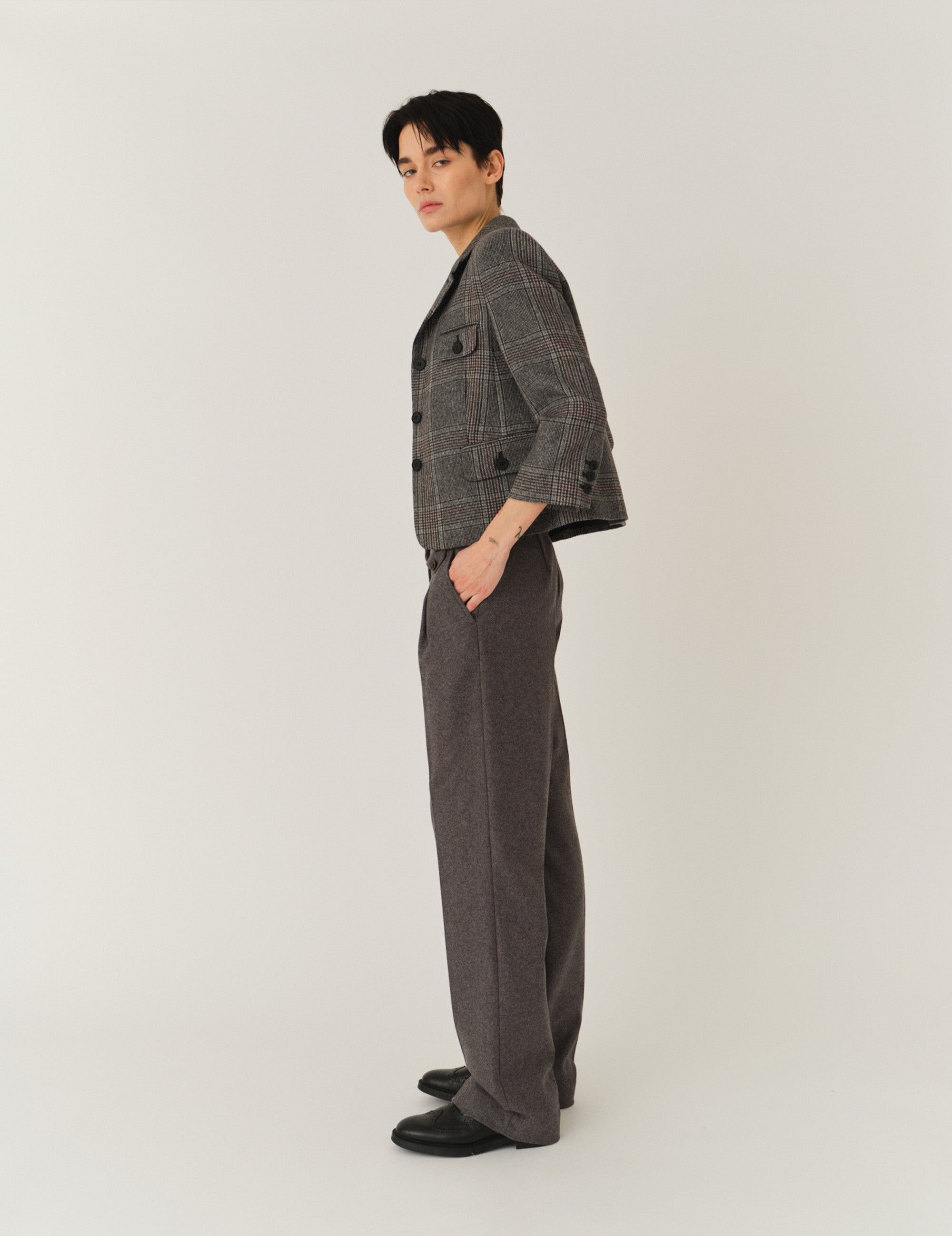 Taylor Fitted Jacket Grey Check 6 / Grey Check