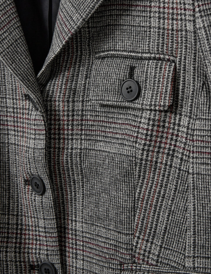 Taylor Fitted Jacket Grey Check 6 / Grey Check